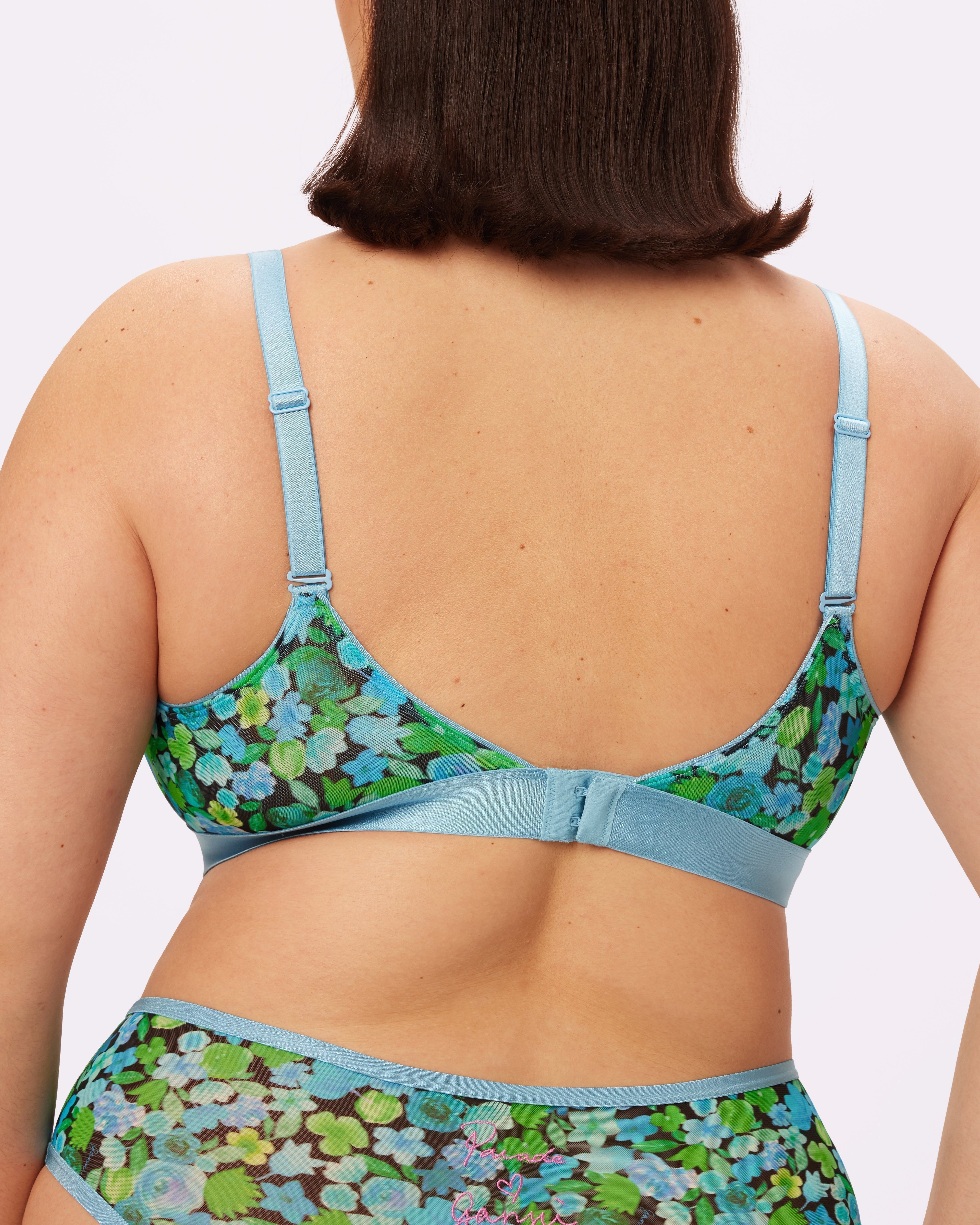 2+ GANNI Triangle Bralette | Silky Mesh (Lilypad) sold by Parade product image thumbnail 2