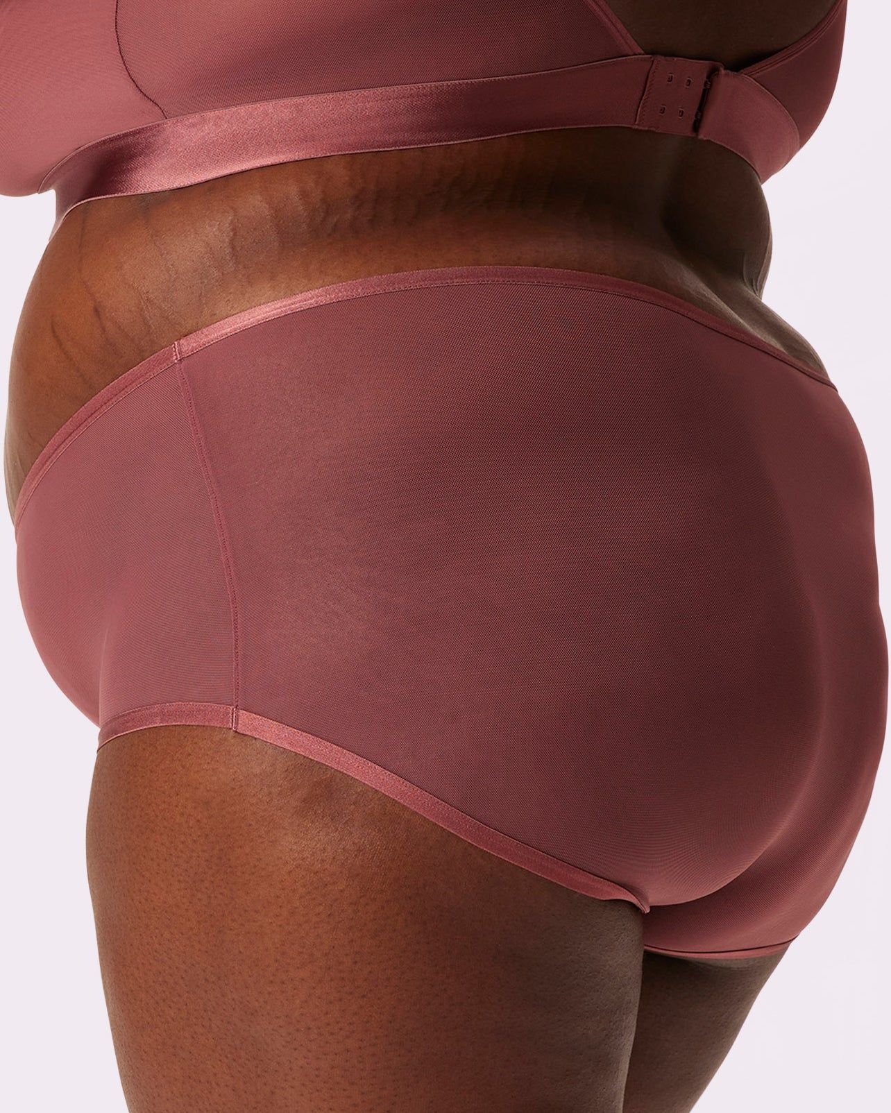 High Rise Boyshort | Silky Mesh | Archive (Roseglow) sold by Parade