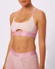 Peekaboo Scoop Bralette | New:Cotton | Archive (Bubble Gum Gingham) sold by Parade