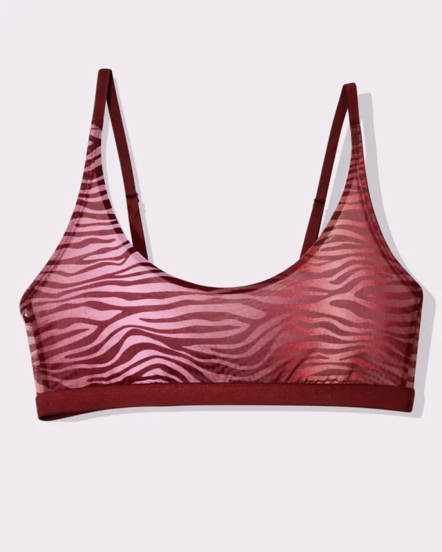 Luxe Mesh Scoop Bralette | Silky Mesh | Archive (Streak) sold by Parade