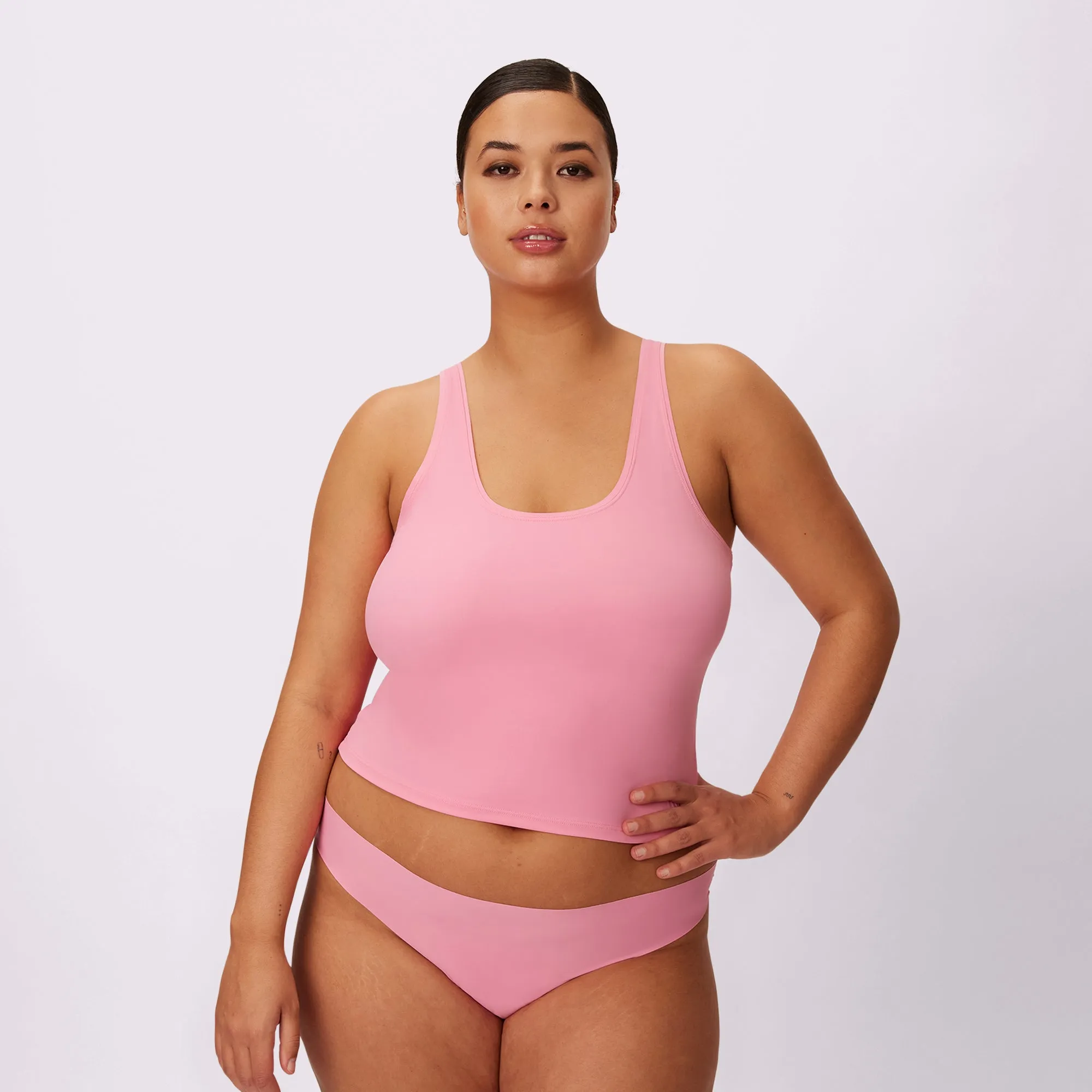 Scoop Neck Tank | Seamless Universal | Archive (Bubble Gum) sold by Parade