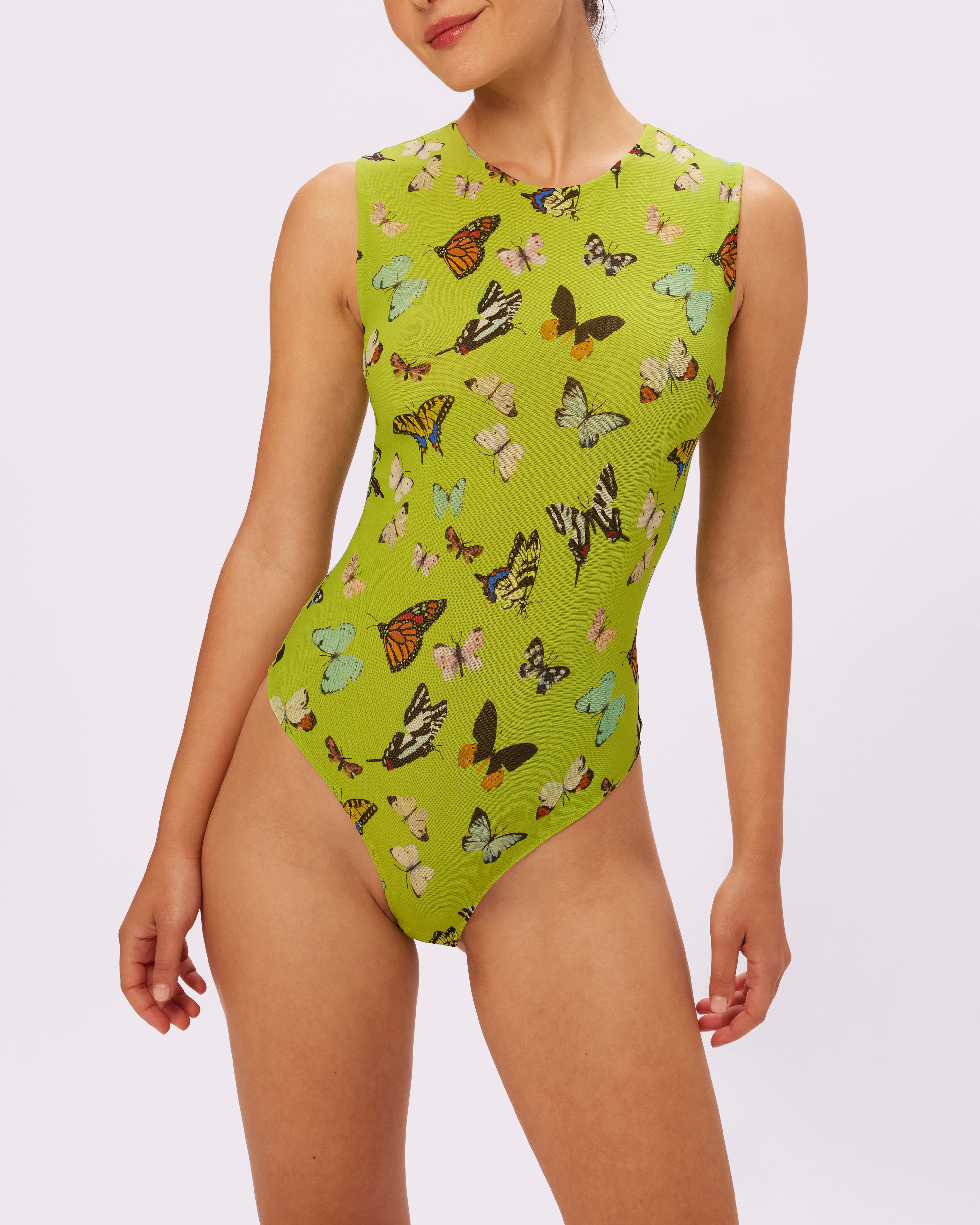 Luxe Sleeveless Bodysuit | Silky Mesh (Enchanted) sold by Parade