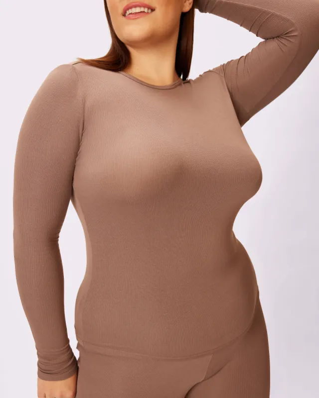 Lush Rib Warm Base Long Sleeve | Lush Rib | Archive (Truffle) sold by Parade