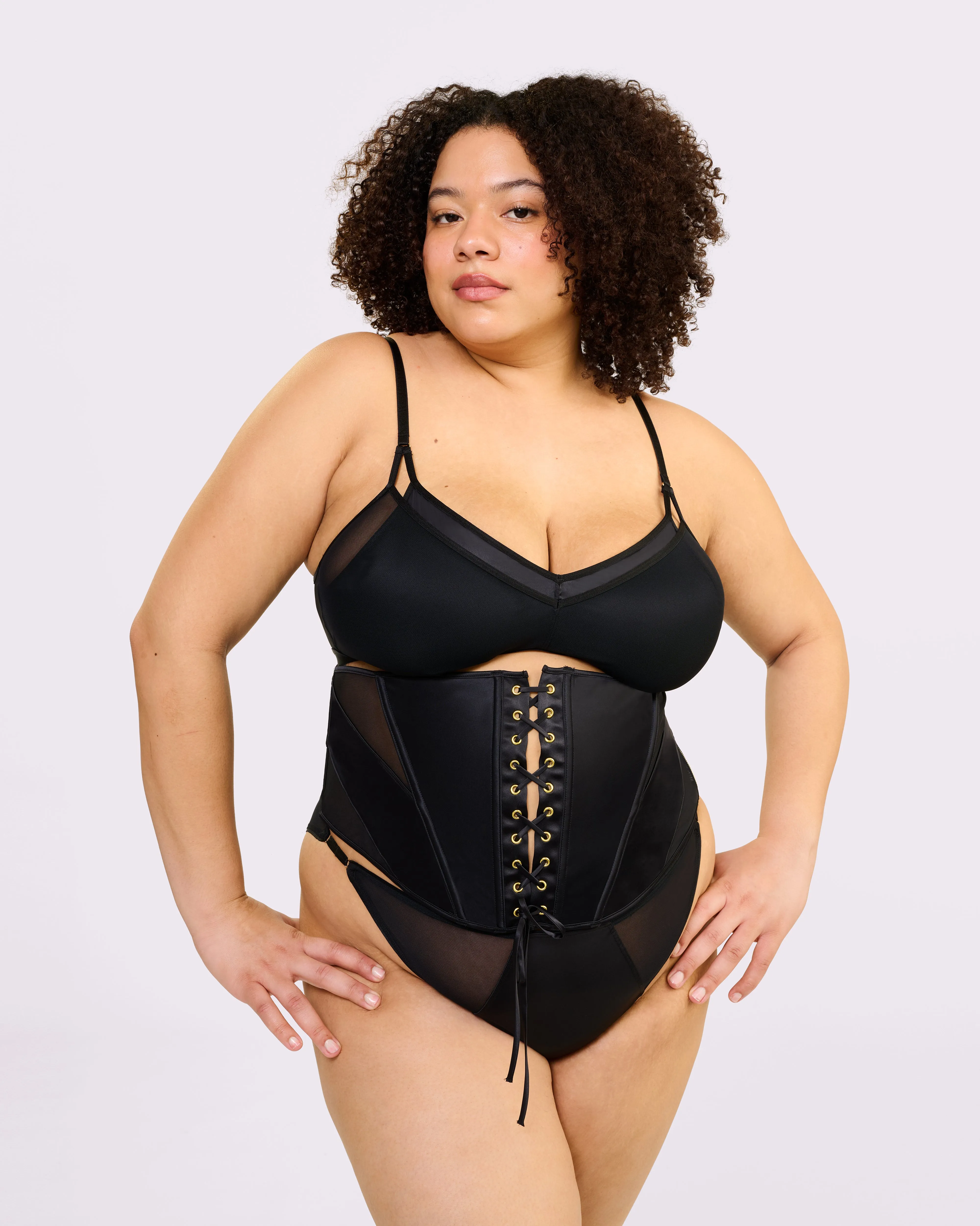 Luxe Sculpt Underbust Corset | Glow Satin | Archive (Eightball) sold by Parade product image thumbnail 2