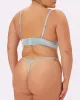 Satin Shine Thong | Glow Satin | Archive (Ethereal) sold by Parade