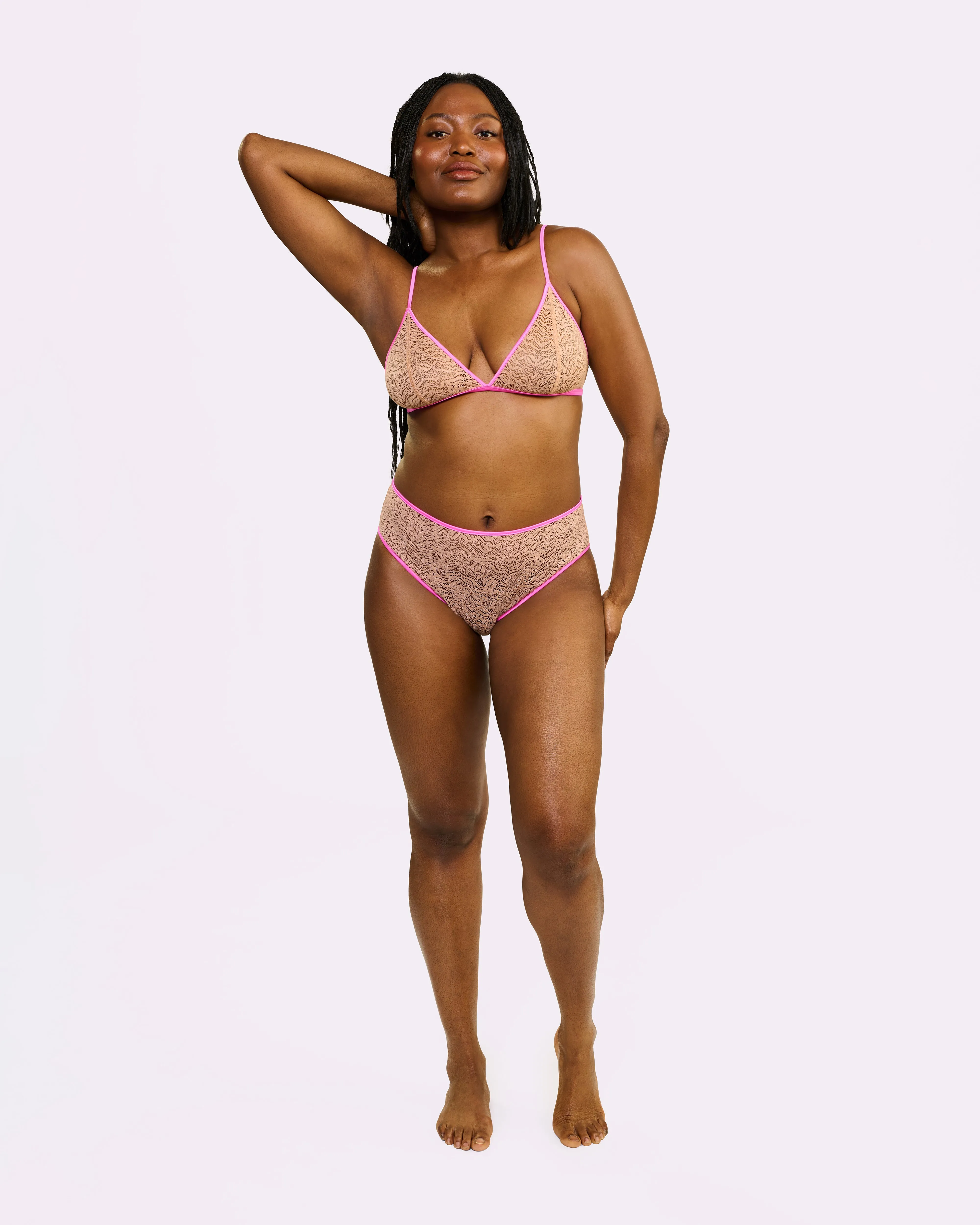 Dusk 'til Dawn Lace Triangle Bralette | Dusk 'til Dawn | Archive (Eraser) sold by Parade product image thumbnail 5