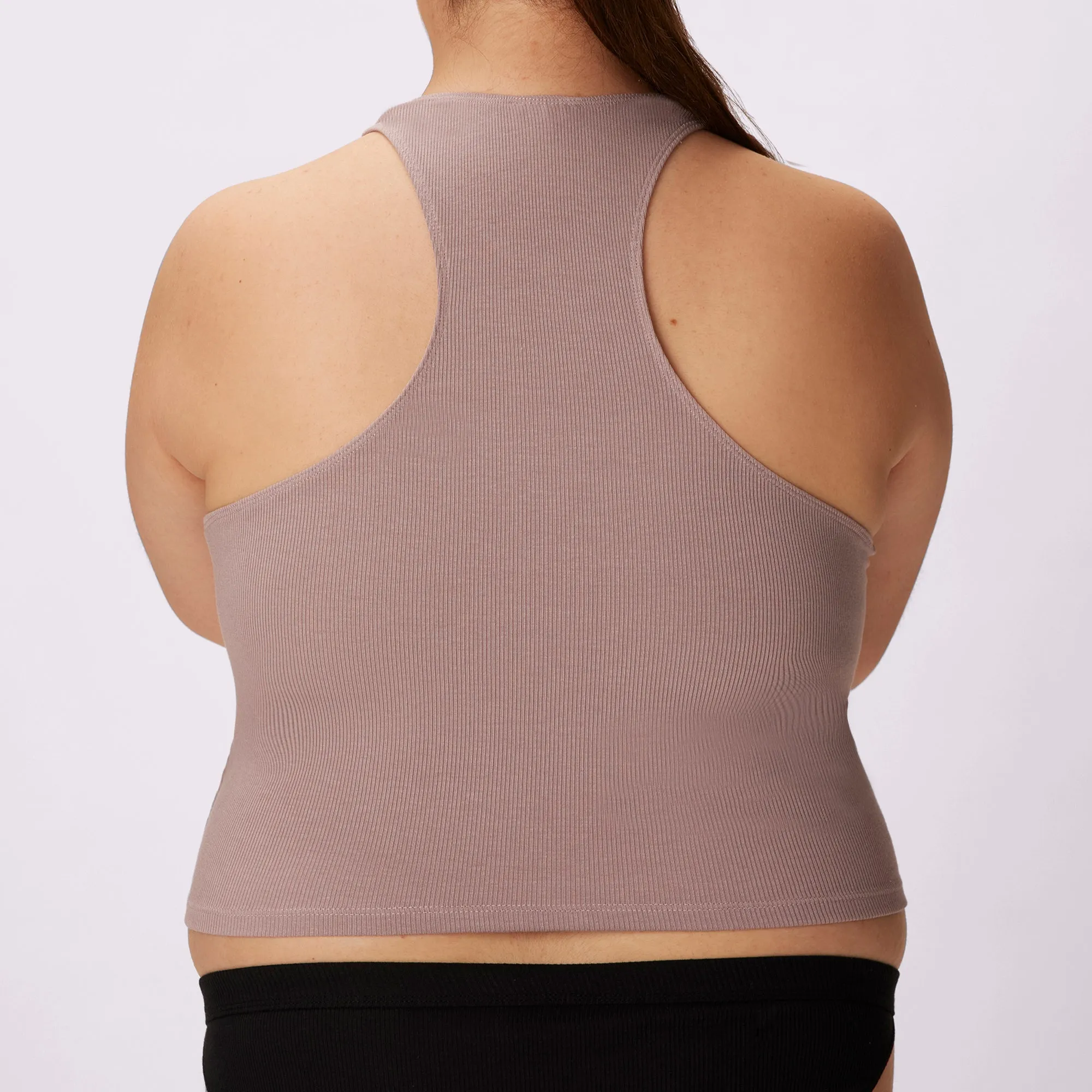 Lush Essential Racer Tank | Lush Rib | Archive (Sandcastle) sold by Parade product image thumbnail 4