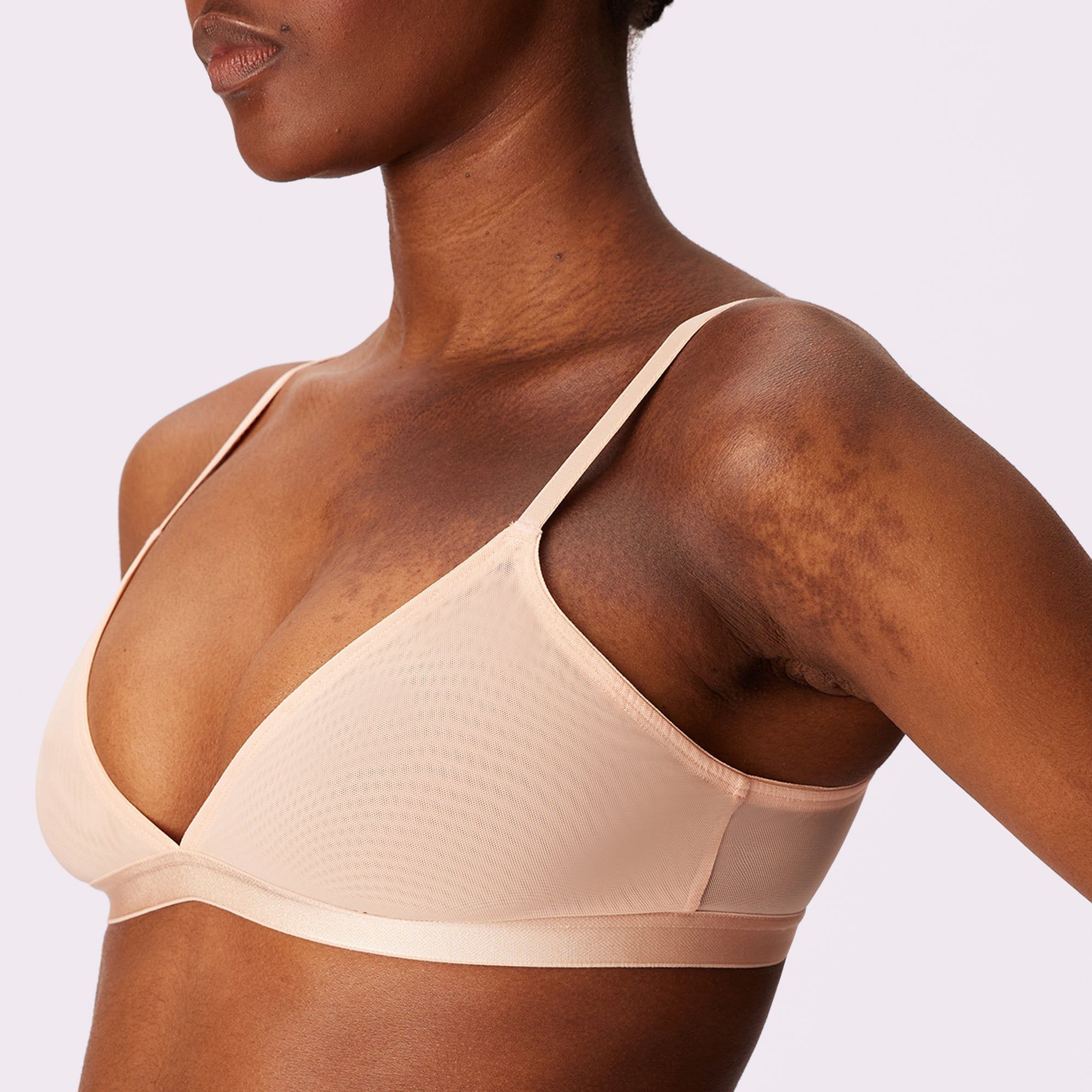 2+ Triangle Bralette | Silky Mesh | Archive (Sand) sold by Parade product image thumbnail 2