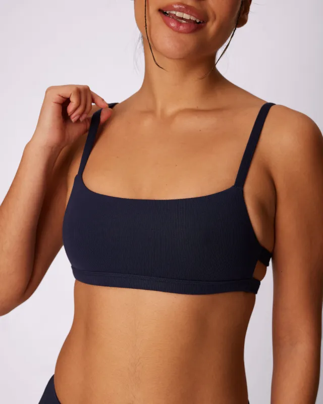 1+ Square Scoop Bralette | Lush Rib  | Archive (Neptune) sold by Parade