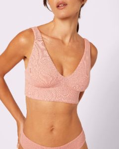 Vintage Rib Second Skin High Rise Brief | Lush Rib (Hot Honey) sold by Parade