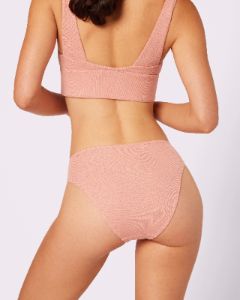 Vintage Rib Second Skin High Rise Brief | Lush Rib (Hot Honey) sold by Parade
