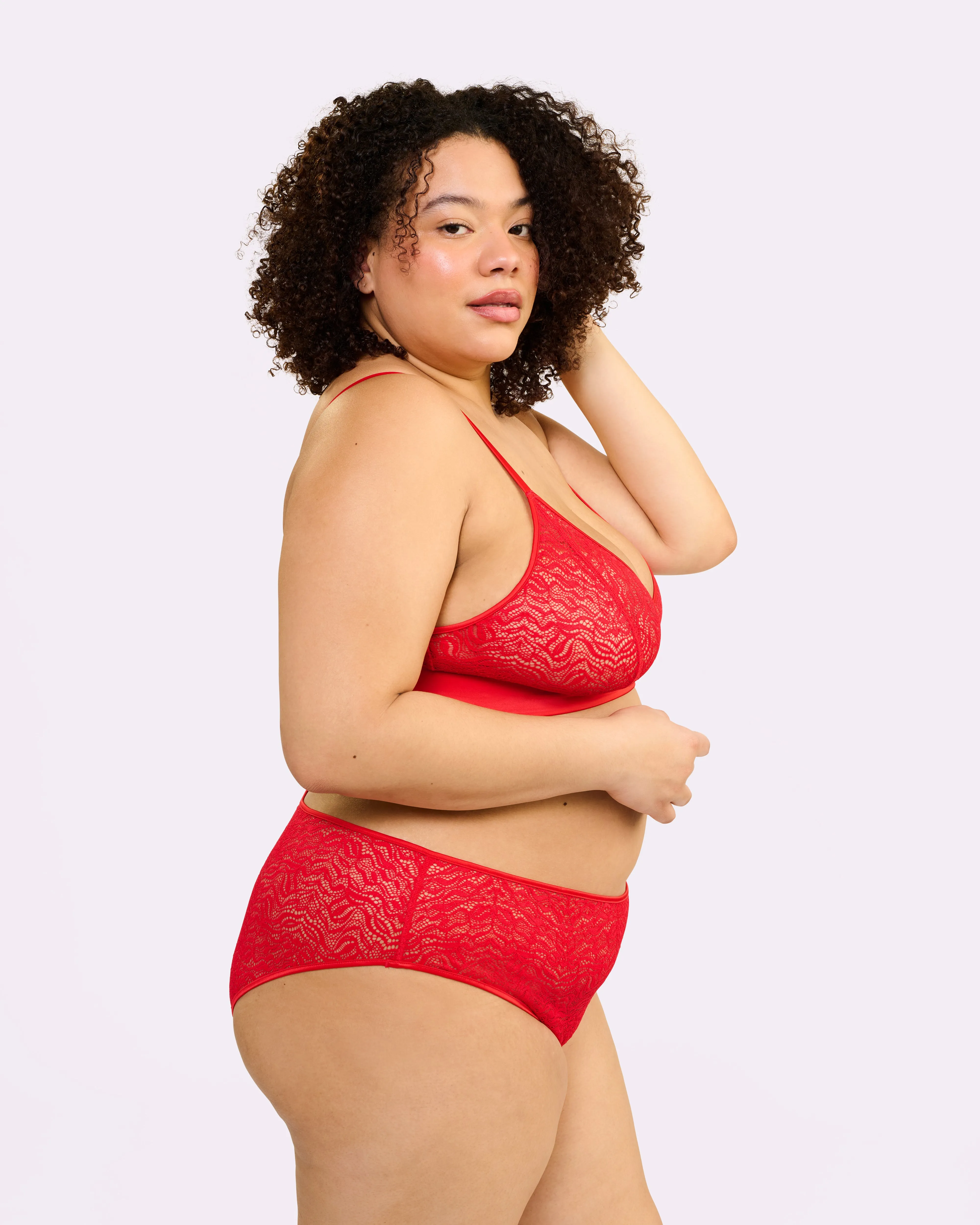 Dusk 'til Dawn Lace Triangle Bralette | Dusk 'til Dawn | Archive (Balloon) sold by Parade product image thumbnail 2