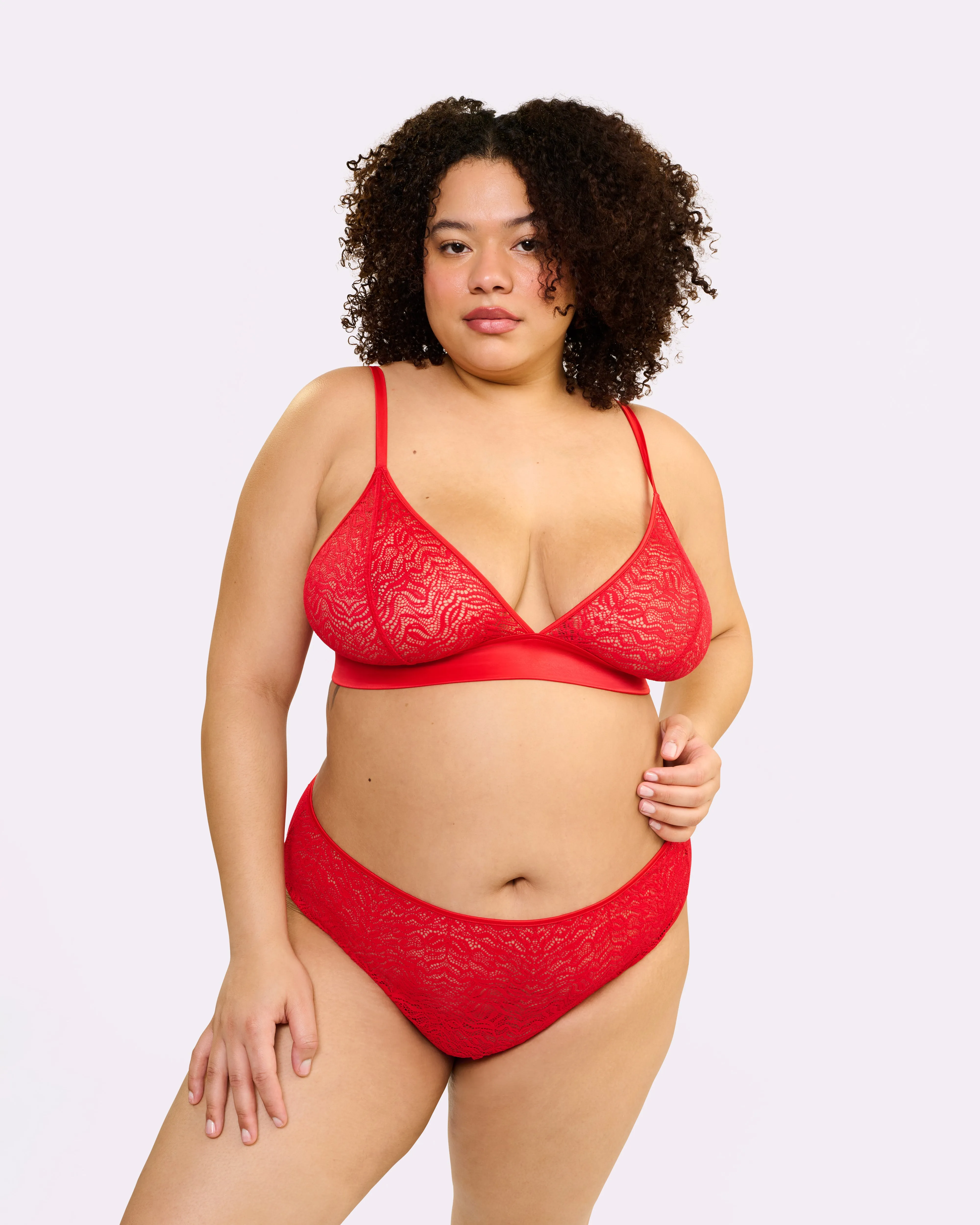 Dusk 'til Dawn Lace Triangle Bralette | Dusk 'til Dawn | Archive (Balloon) sold by Parade