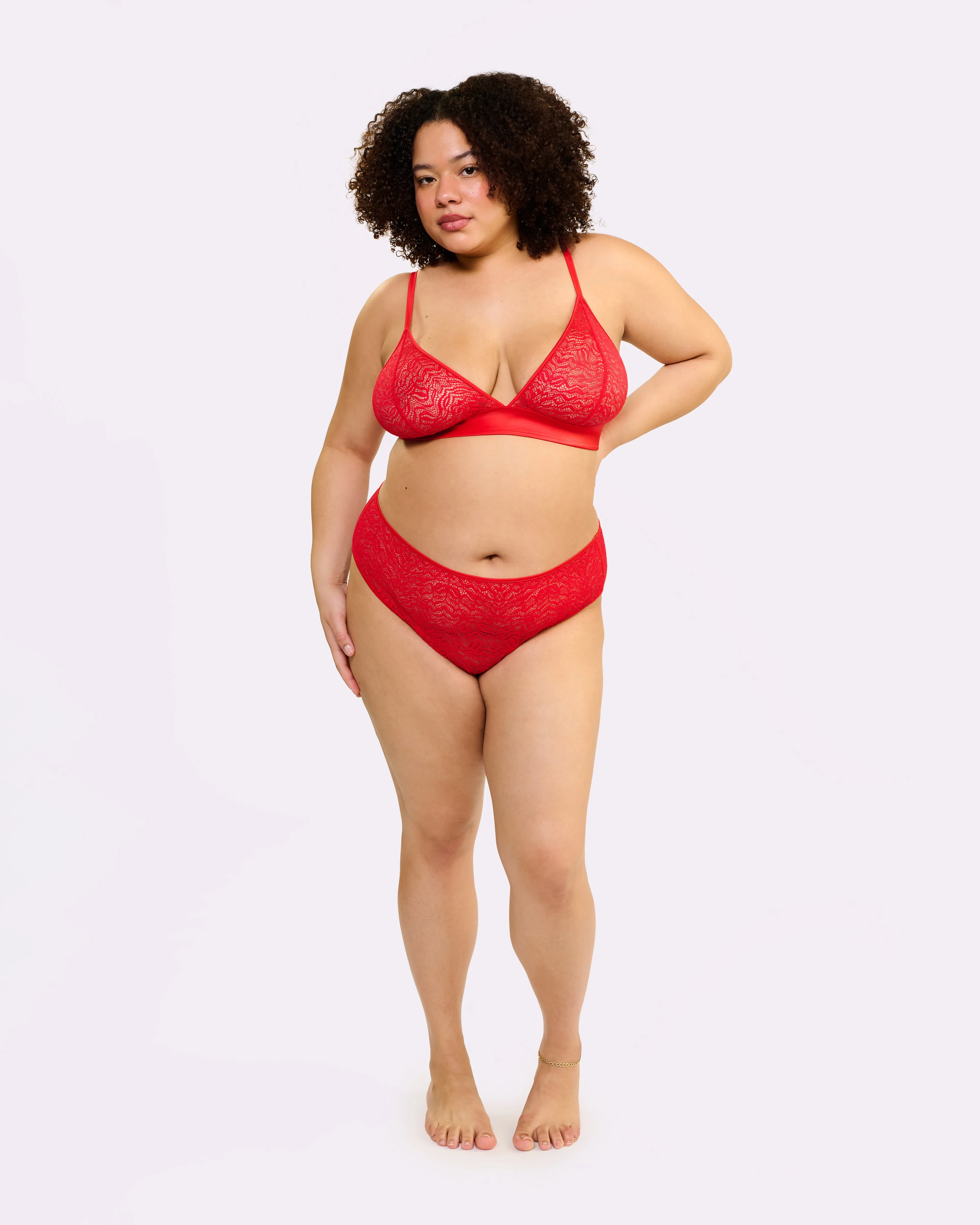 Dusk 'til Dawn Lace Triangle Bralette | Dusk 'til Dawn | Archive (Balloon) sold by Parade product image thumbnail 4