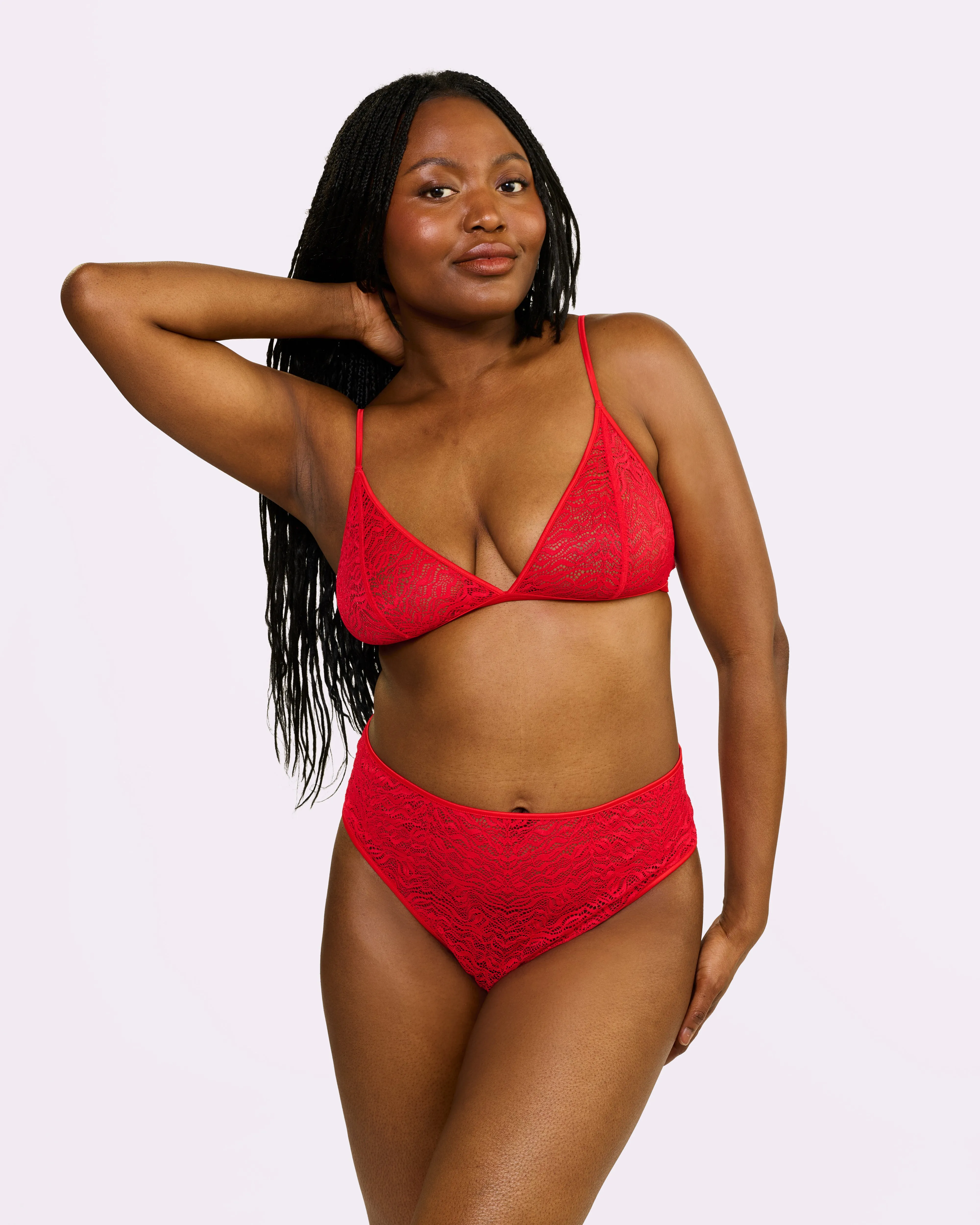 Dusk 'til Dawn Lace Triangle Bralette | Dusk 'til Dawn | Archive (Balloon) sold by Parade product image thumbnail 5