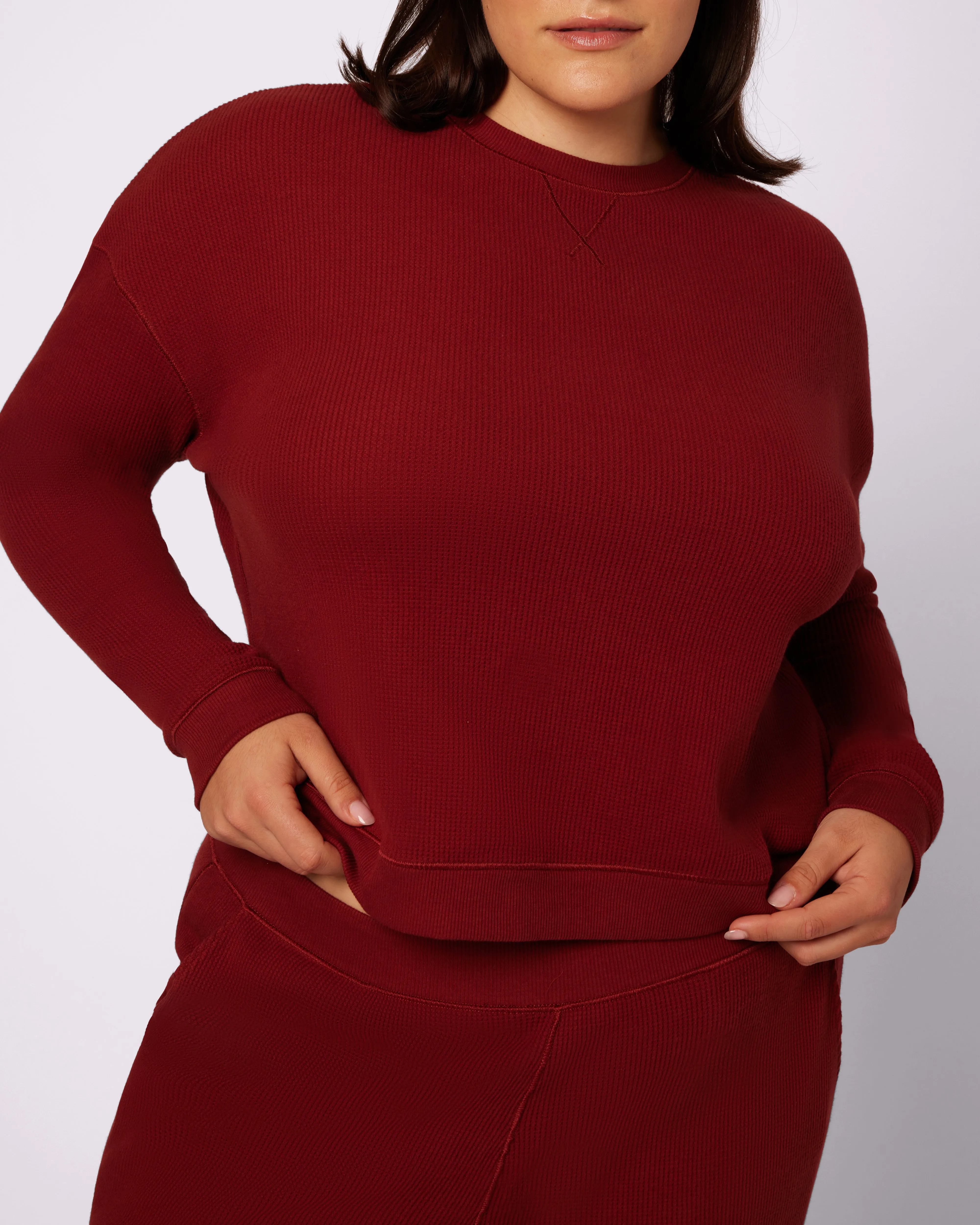 Cozy Crewneck | Cozy Waffle | Archive (Twilight) sold by Parade