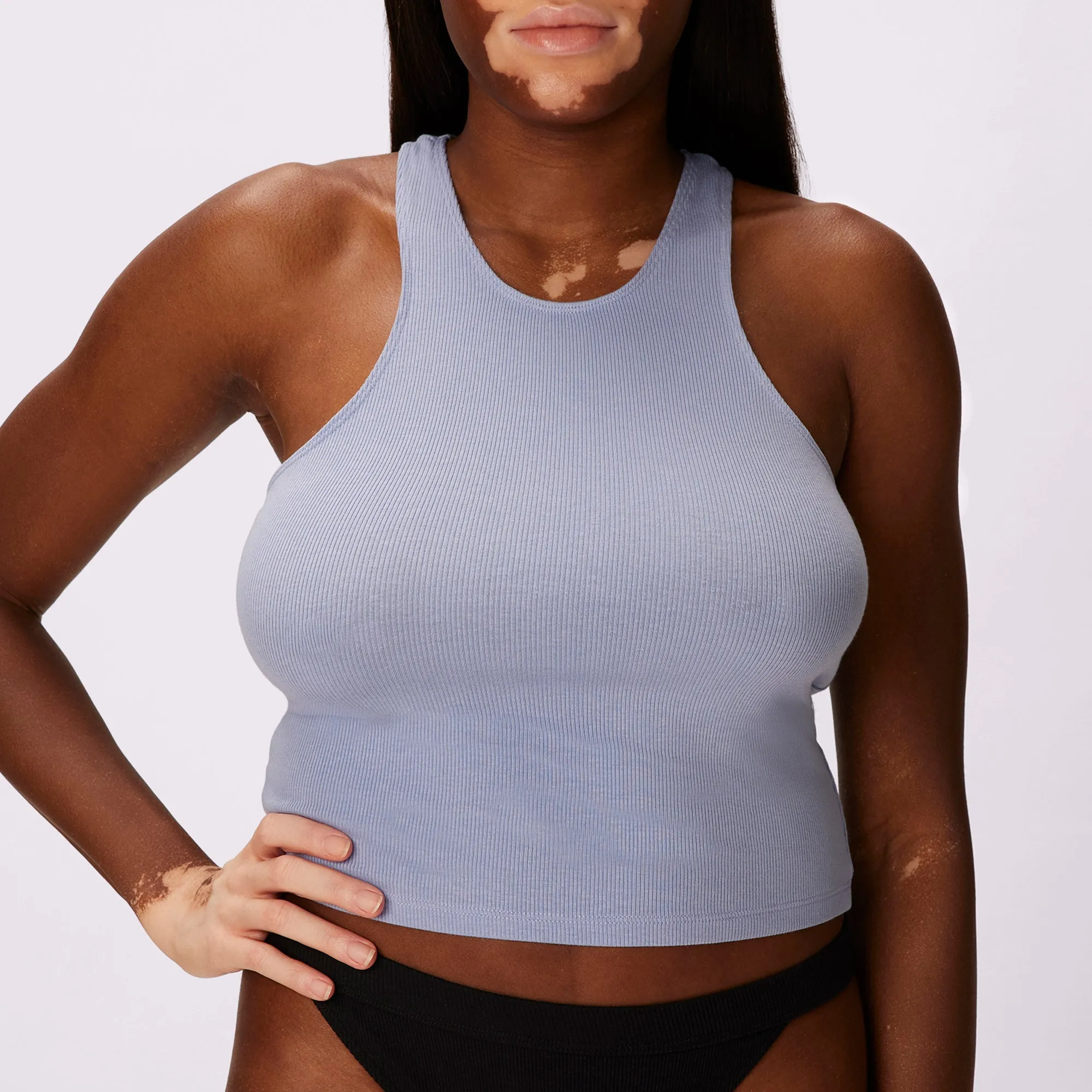 Lush Essential Racer Tank | Lush Rib | Archive (Skydive) sold by Parade