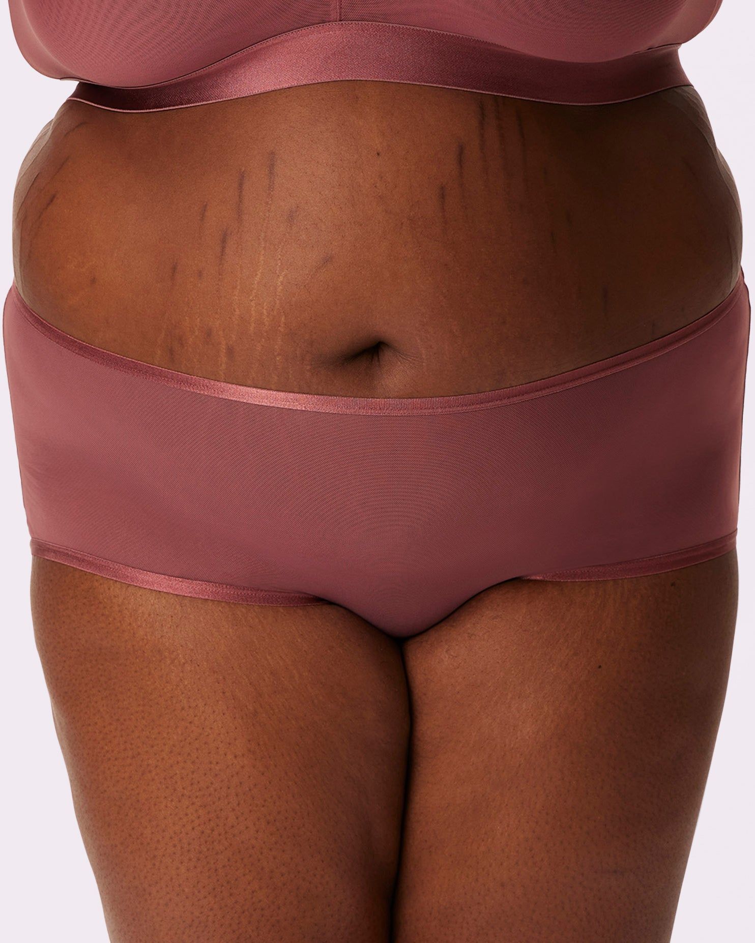 XS High Rise Boyshort | Silky Mesh | Archive (Roseglow) sold by Parade product image thumbnail 2