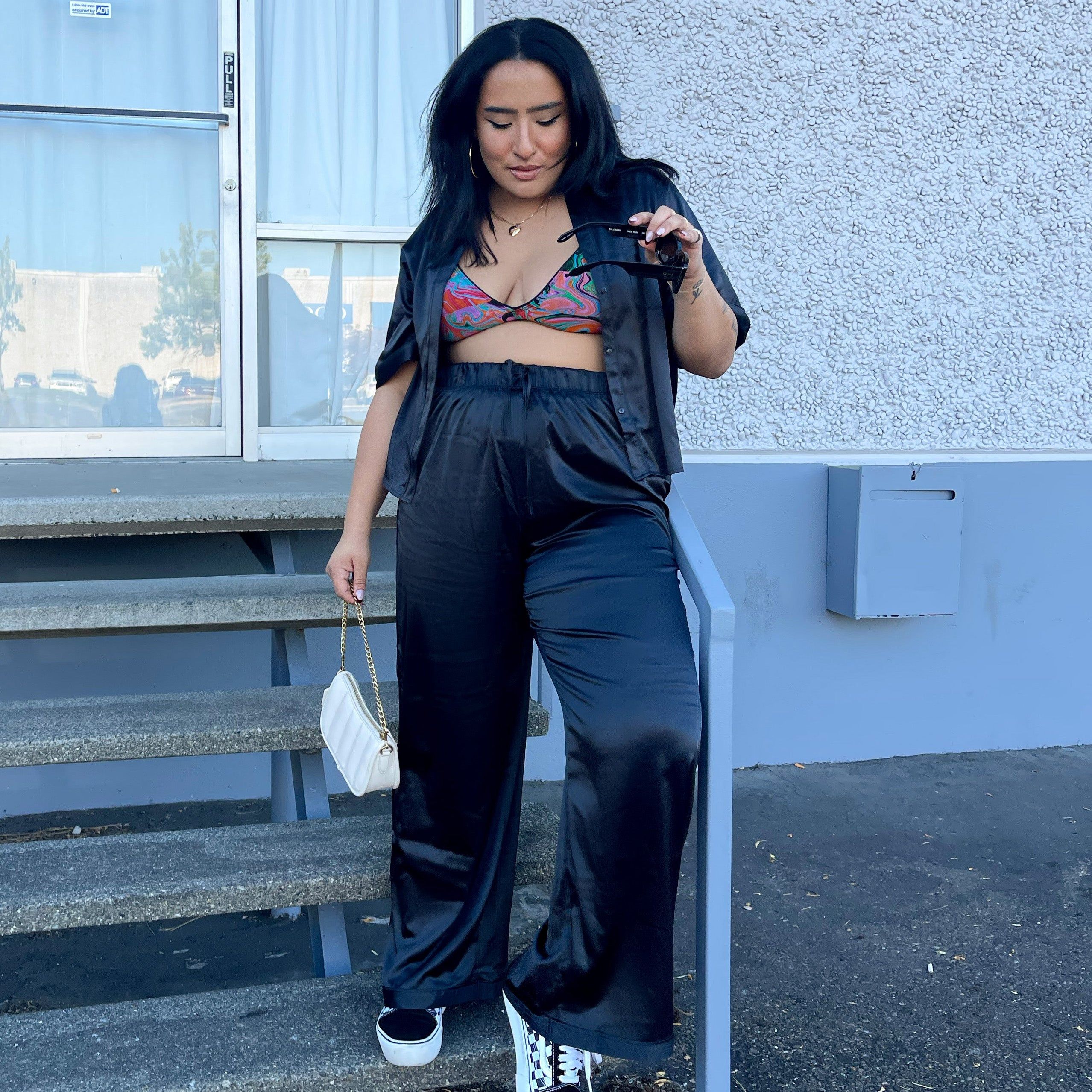 Dream Wide Leg Pants | Luxe Satin (Eightball) sold by Parade product image thumbnail 2