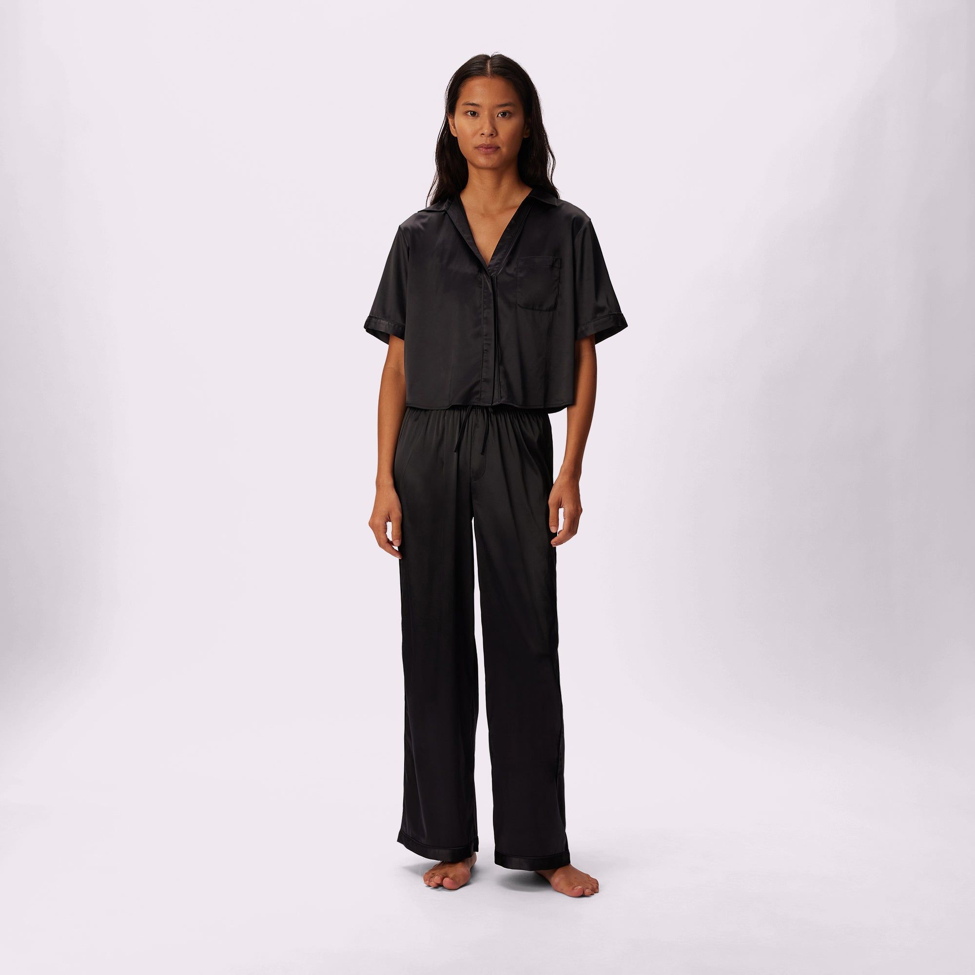 Dream Wide Leg Pants | Luxe Satin (Eightball) sold by Parade