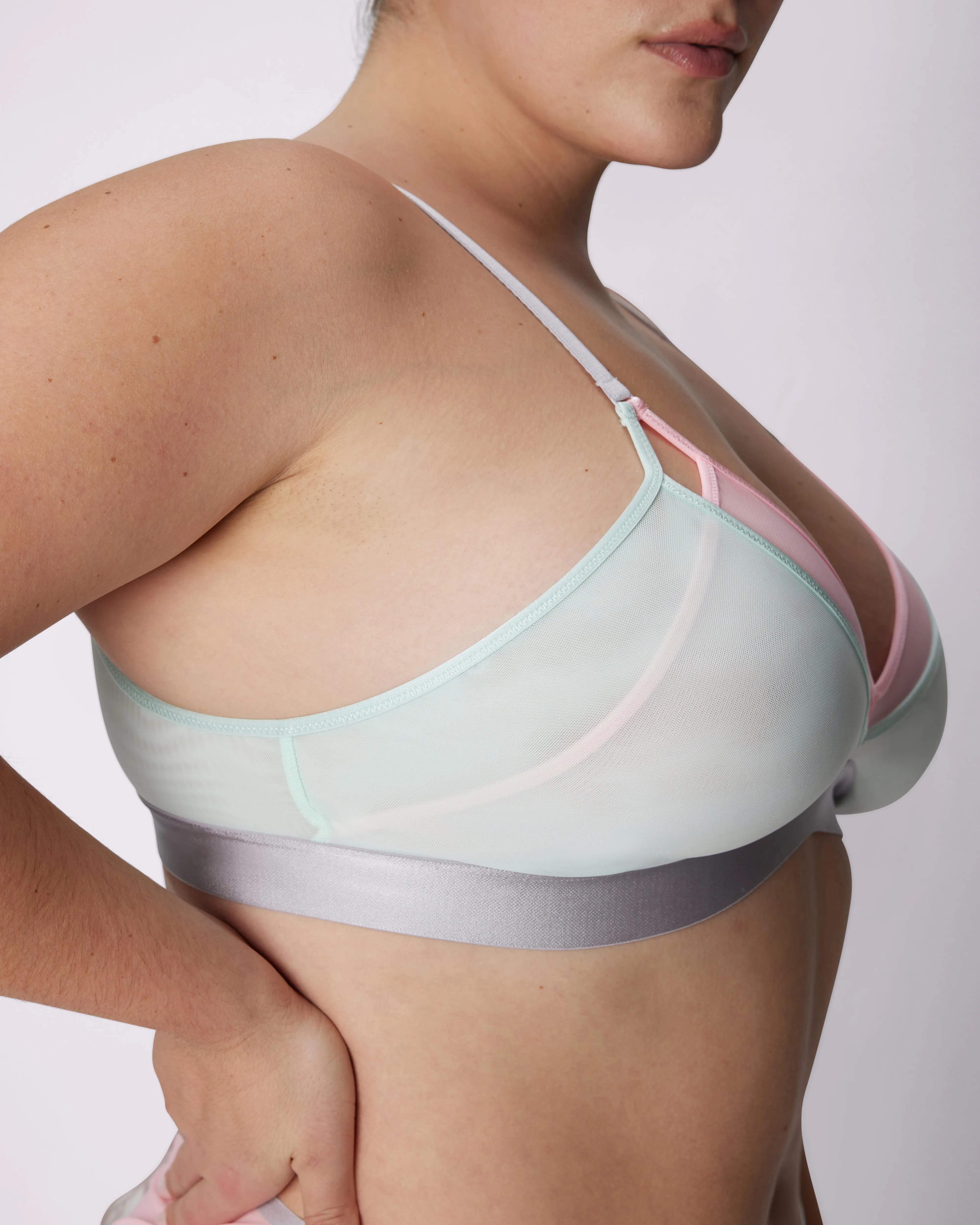 Sexy Layered Mesh Bralette | Silky Mesh | Archive (Sleepover) sold by Parade product image thumbnail 4