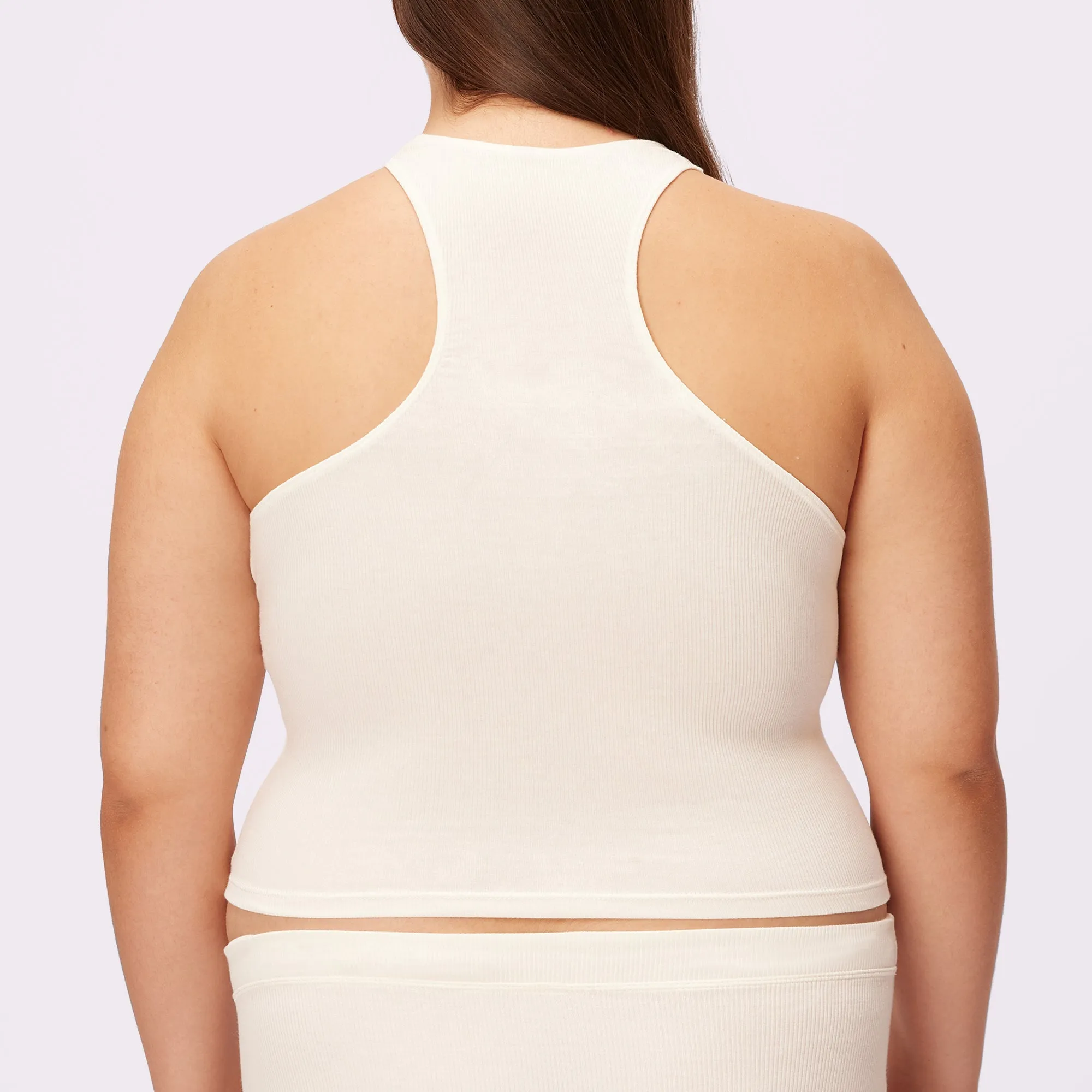 Lush Essential Racer Tank | Lush Rib | (Cloud) sold by Parade product image thumbnail 4