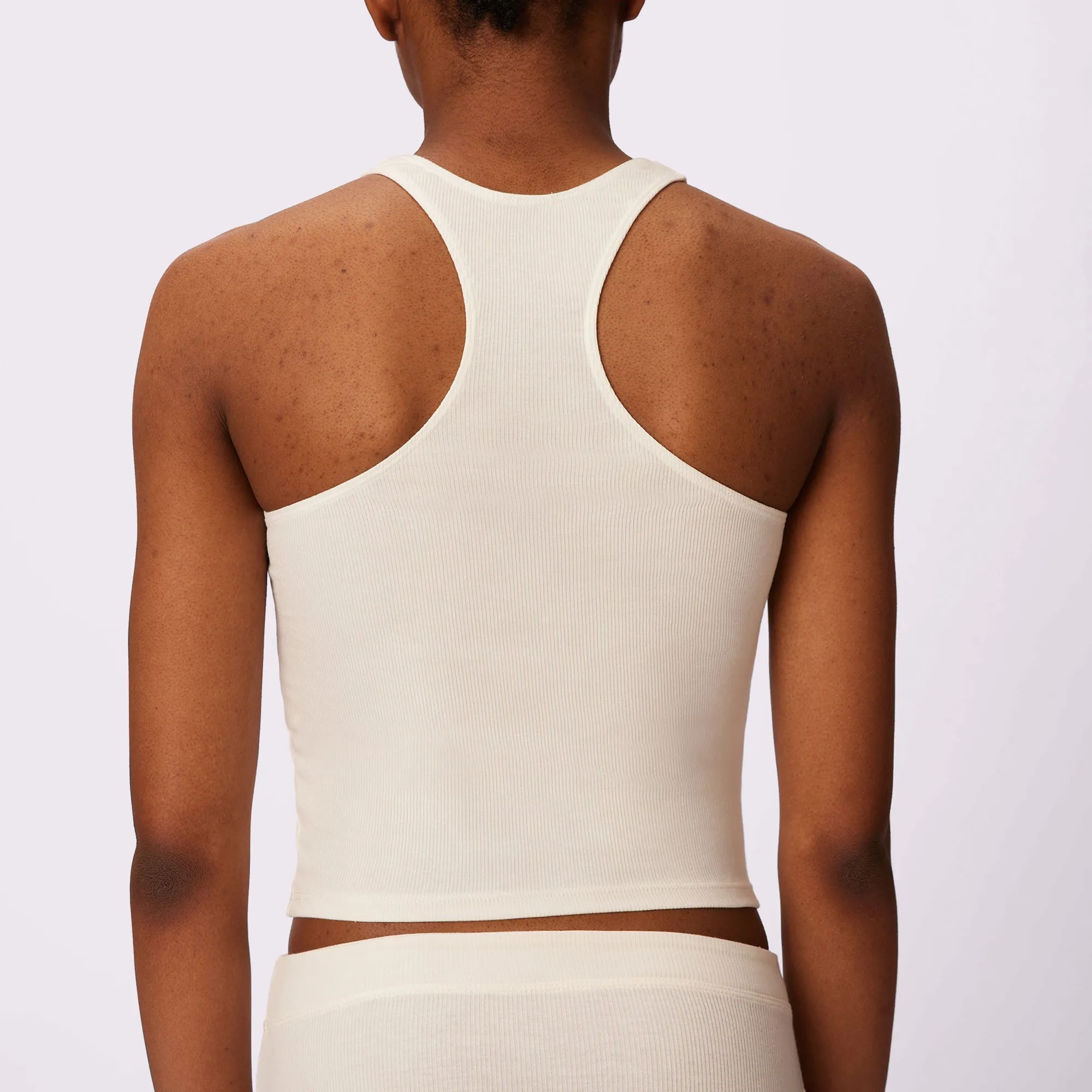 Lush Essential Racer Tank | Lush Rib | (Cloud) sold by Parade product image thumbnail 5