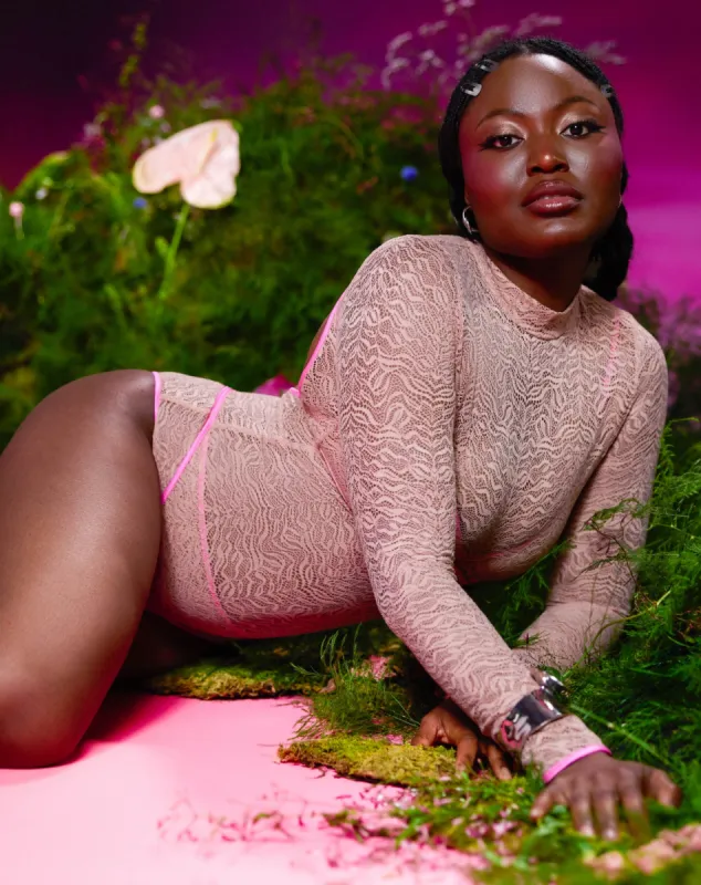 Dusk 'til Dawn Lace Bodysuit | Dusk 'til Dawn | Archive (Eraser) sold by Parade