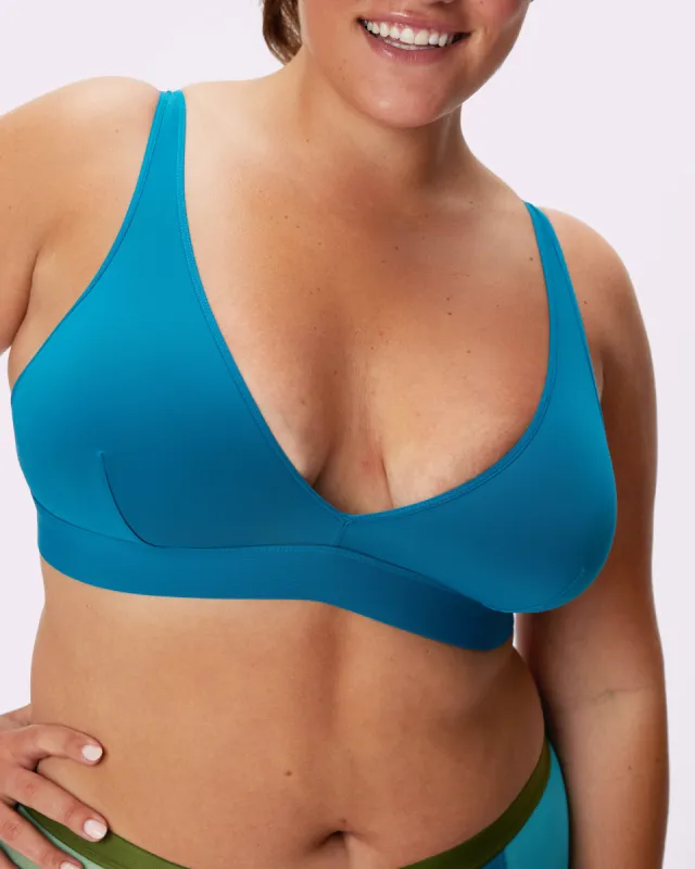 Re:Play Plunge Bralette | Ultra-Soft Re:Play | Archive (Lagoon) sold by Parade