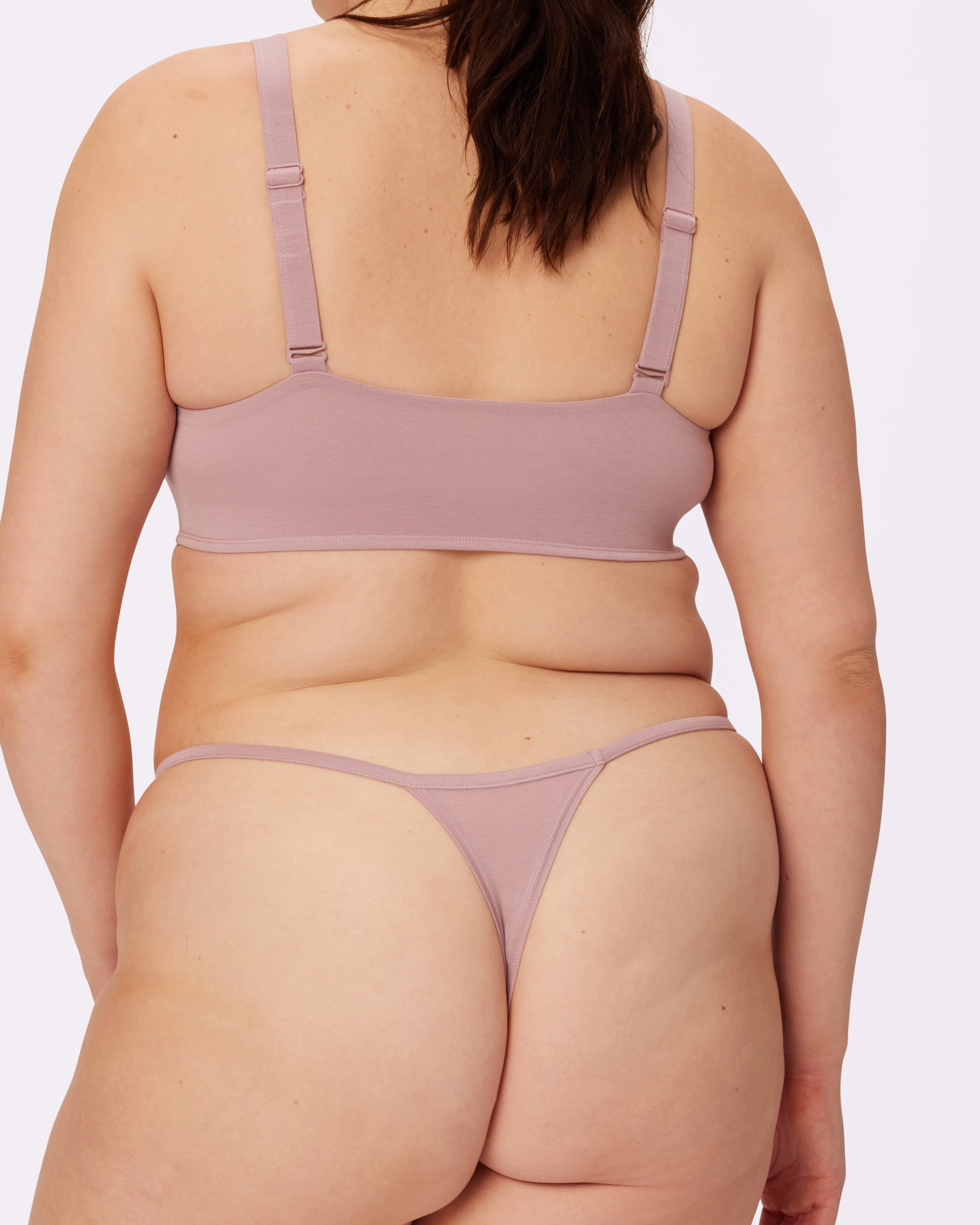 Comfy V-String Thong | New:Cotton | Archive (Dusty Rose) sold by Parade product image thumbnail 2