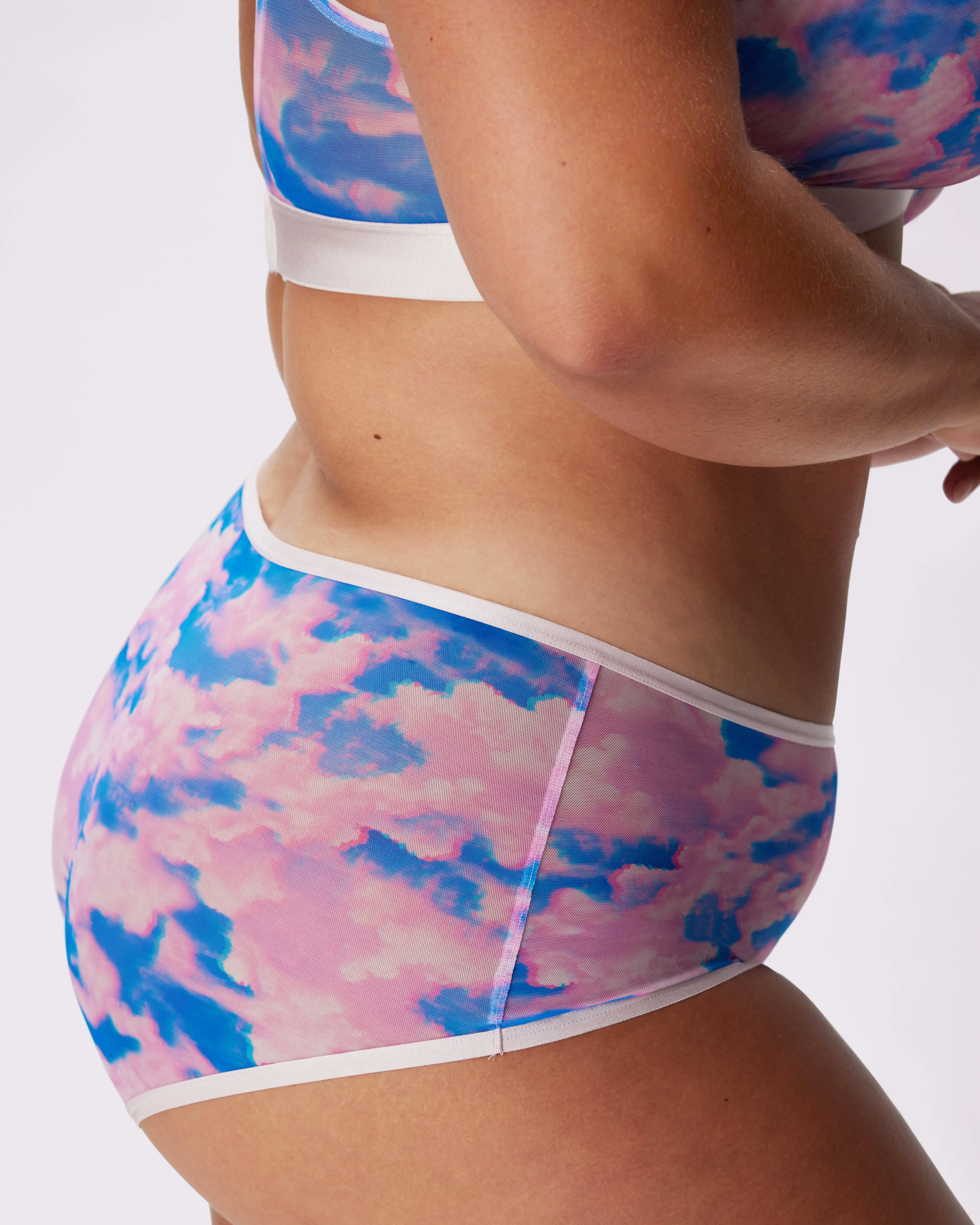 High Rise Boyshort | Silky Mesh | Archive (Cloud Nine) sold by Parade product image thumbnail 4