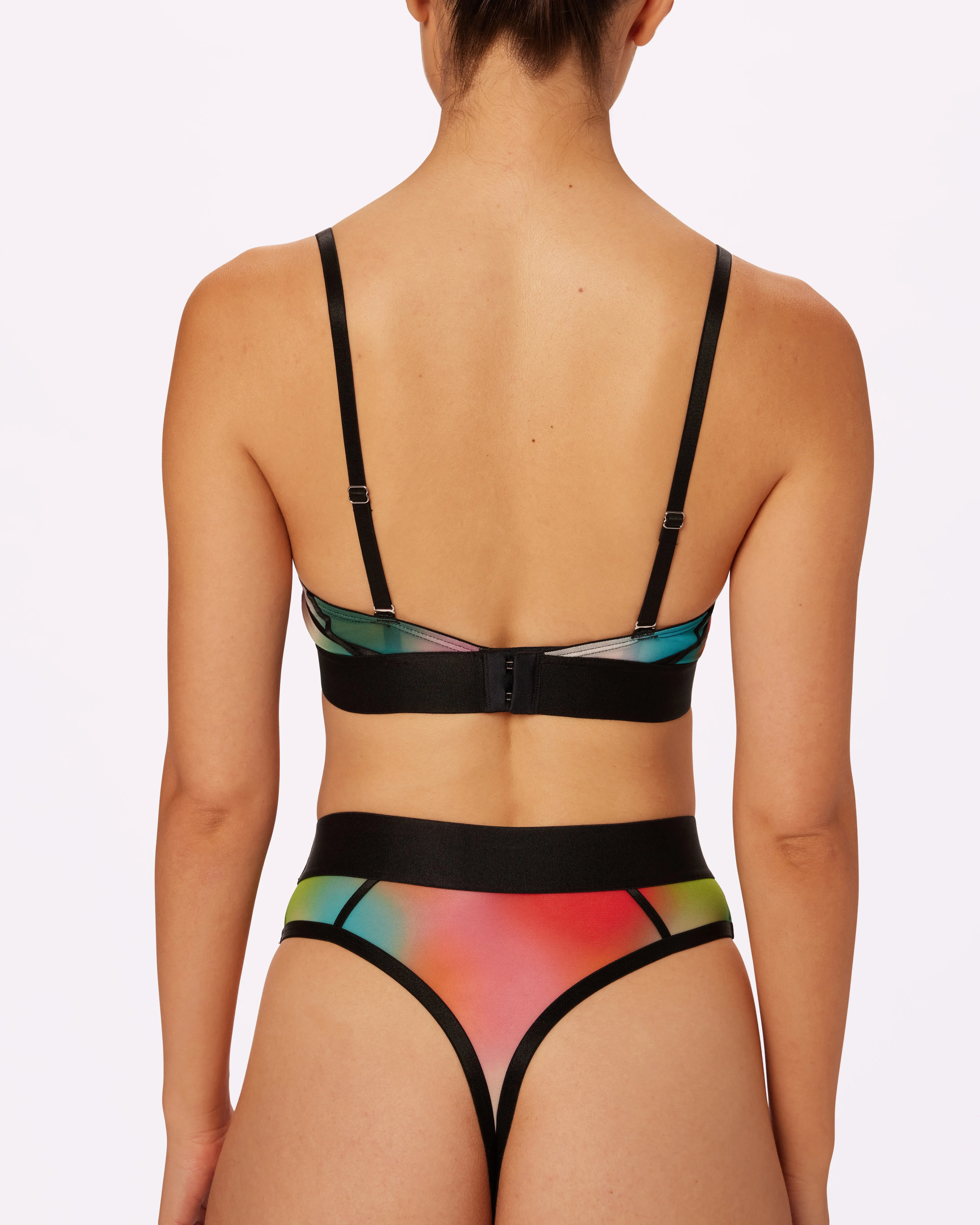 Sheer Sculpt Pop Cutout Triangle Bralette | Silky Mesh | Archive (Supernova) sold by Parade product image thumbnail 4