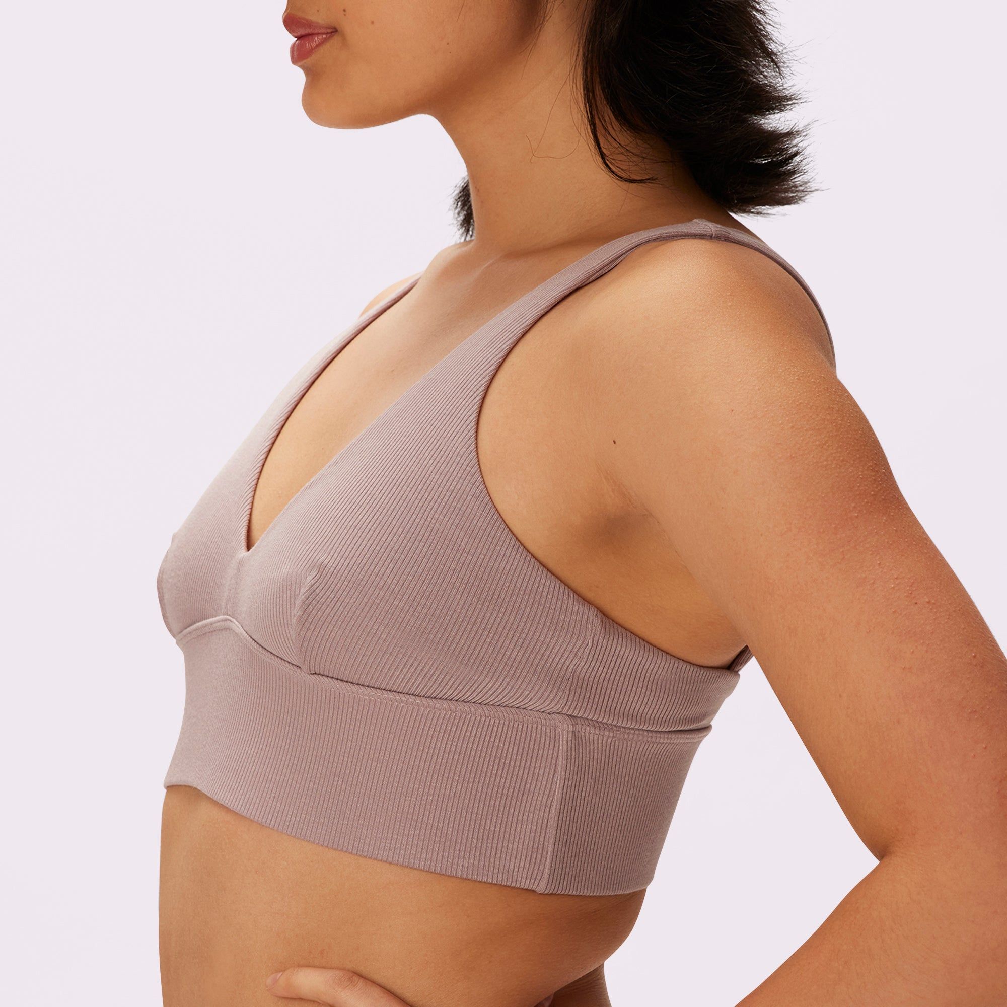 Lush Sculpt Plunge Longline Bralette | Lush Rib | Archive (Sandcastle) sold by Parade product image thumbnail 5