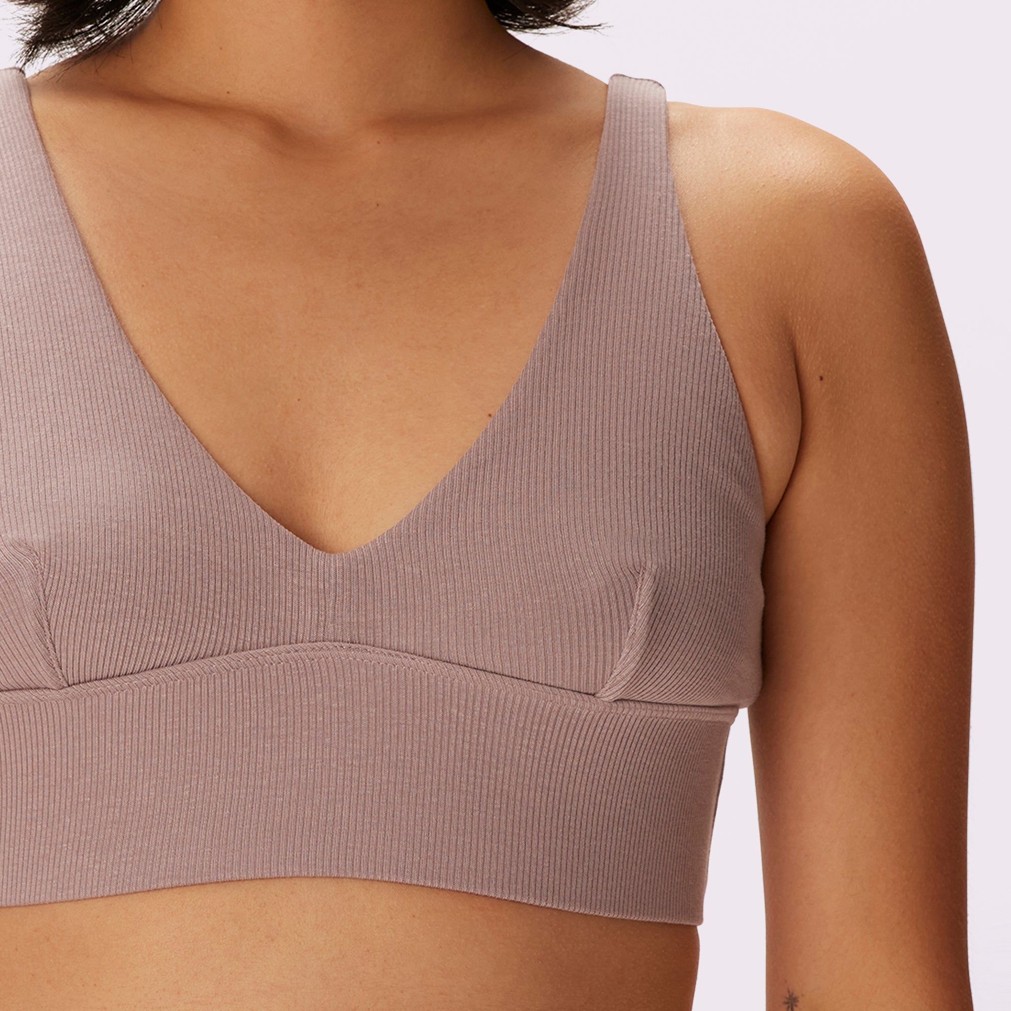 Lush Sculpt Plunge Longline Bralette | Lush Rib | Archive (Sandcastle) sold by Parade product image thumbnail 2