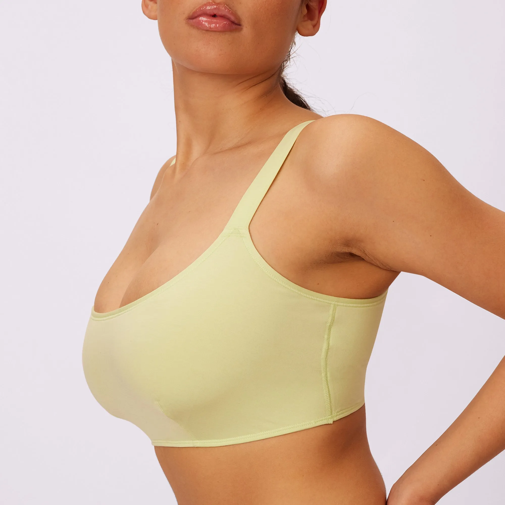 Vintage Soft Scoop Bralette | New:Cotton | Archive (Lime Fizz) sold by Parade product image thumbnail 4