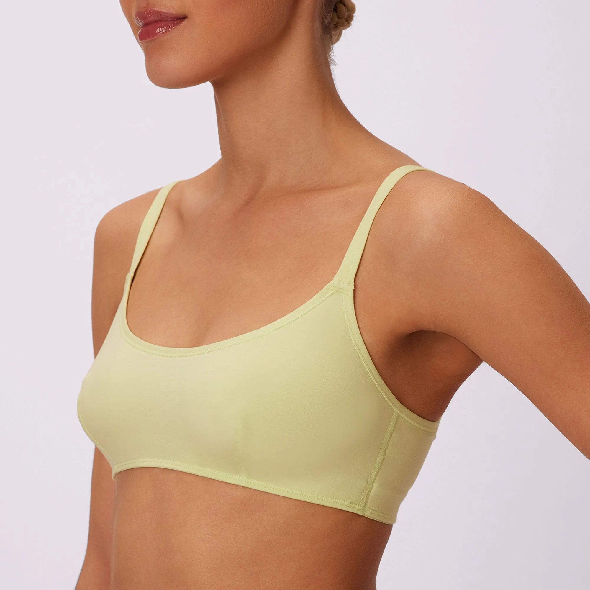 Vintage Soft Scoop Bralette | New:Cotton | Archive (Lime Fizz) sold by Parade product image thumbnail 3