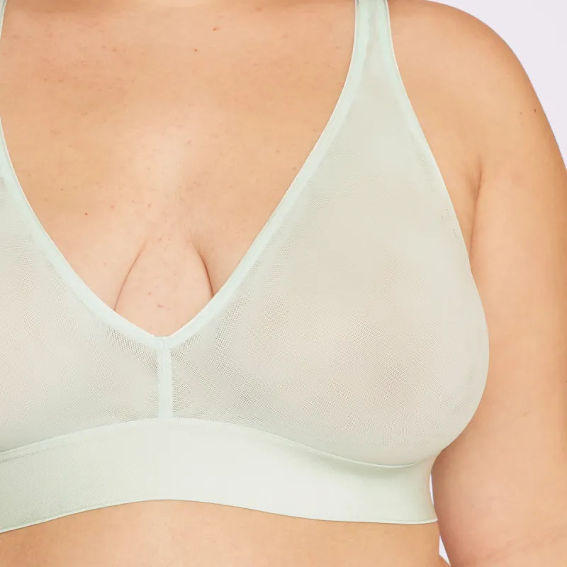 Plunge Bralette | Silky Mesh | Archive (Fizz) sold by Parade