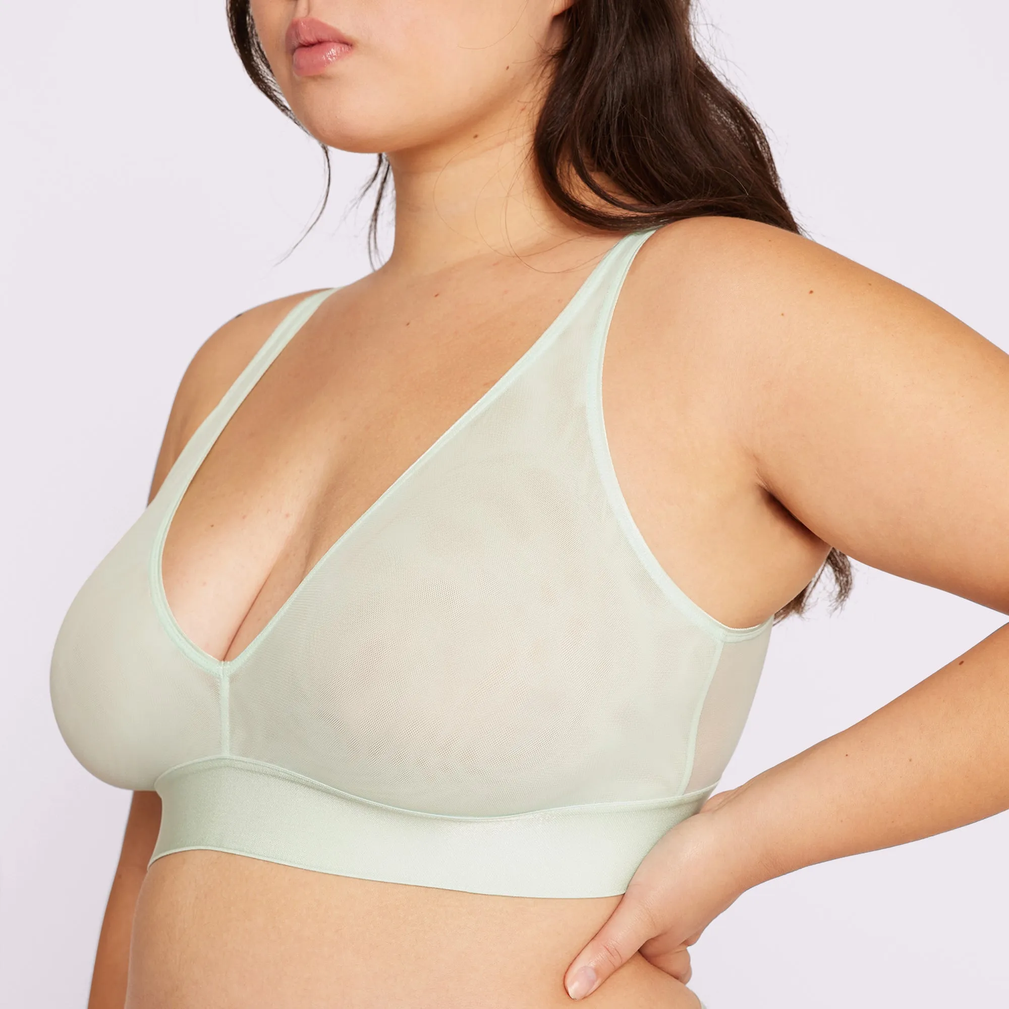 Plunge Bralette | Silky Mesh | Archive (Fizz) sold by Parade product image thumbnail 4