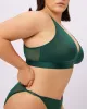 Plunge Bralette | Silky Mesh | Archive (Jade) sold by Parade