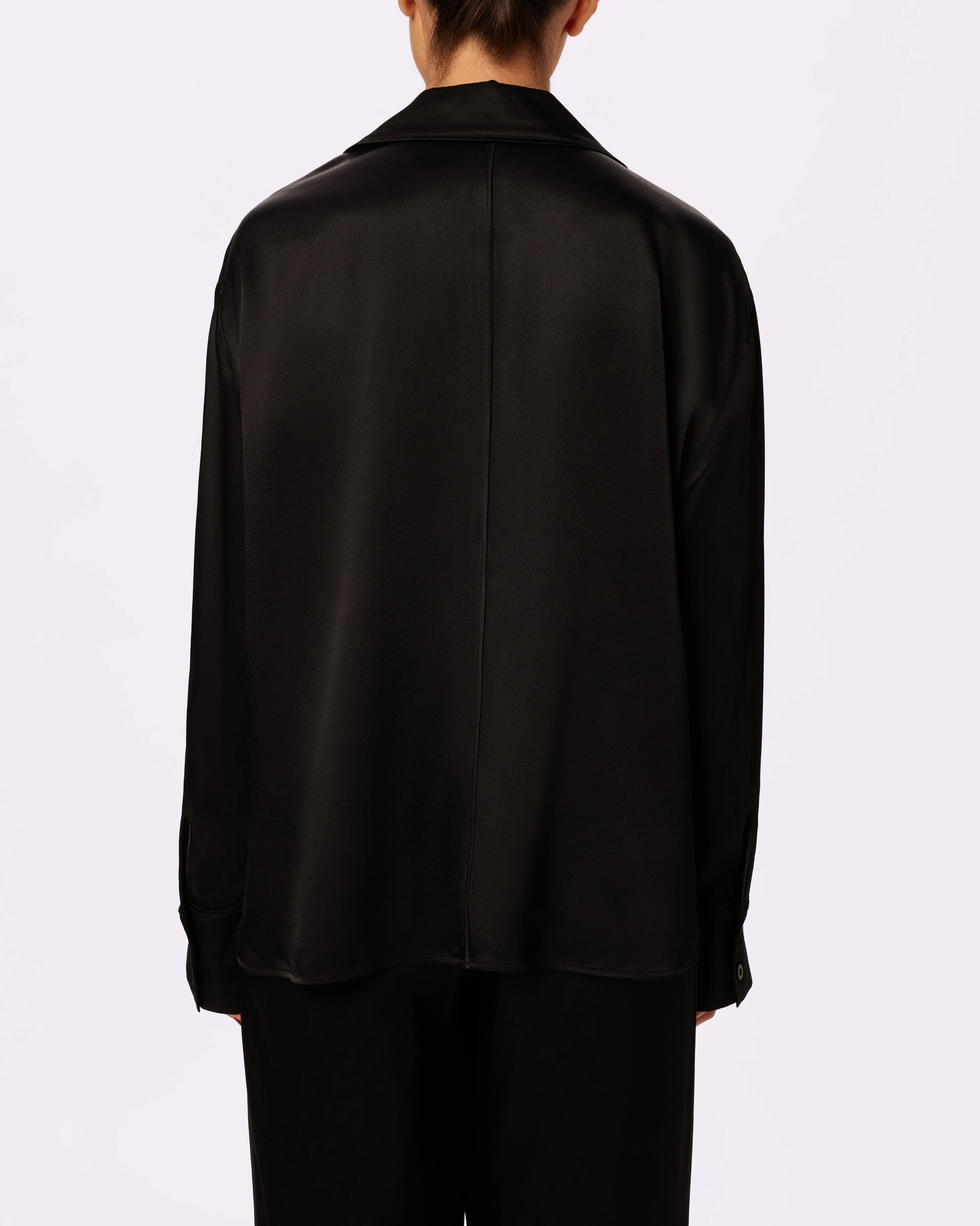 Luxe Dreams Long Sleeve Button Up | Plush Satin | Archive (Eightball) sold by Parade product image thumbnail 3