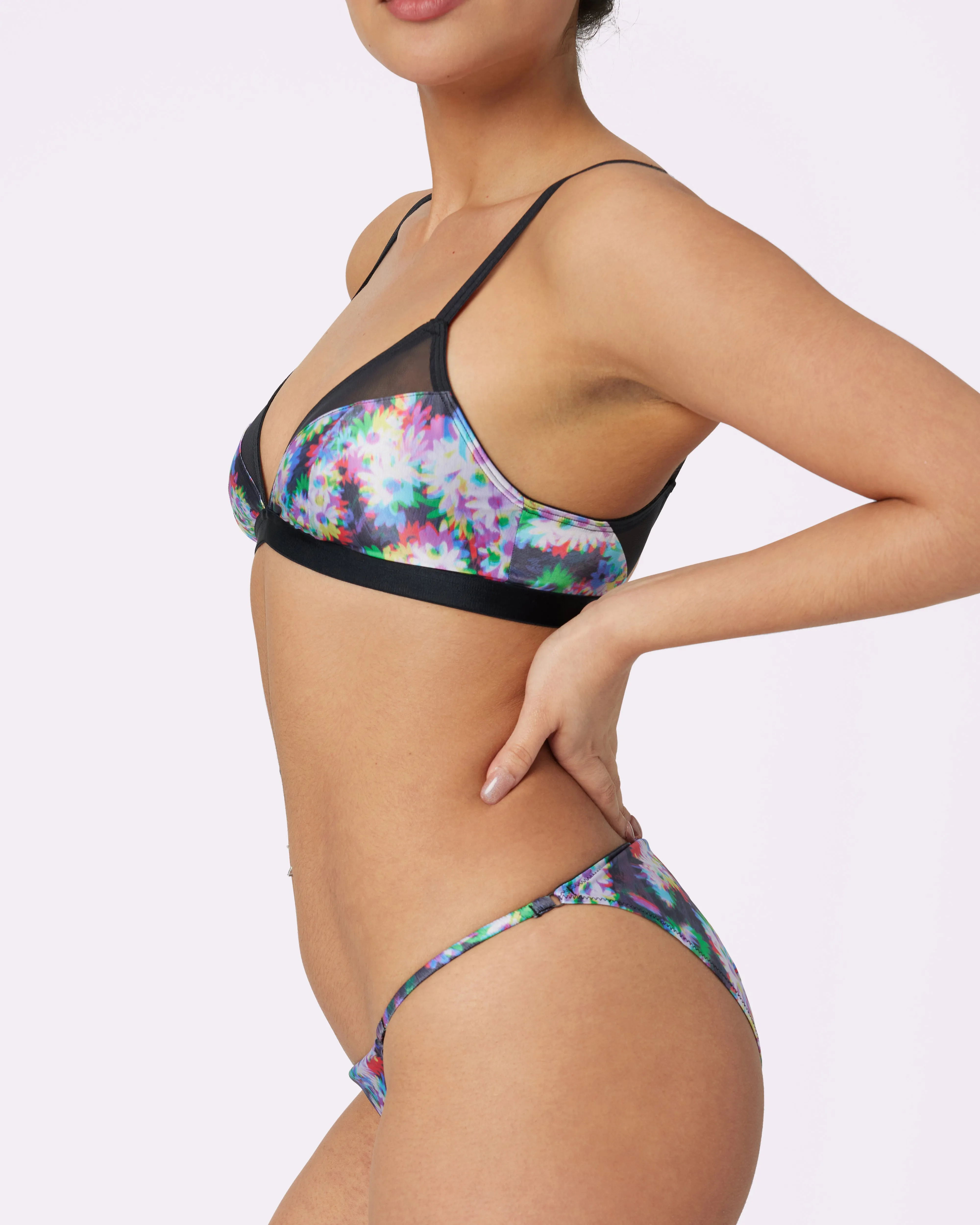 Sheer Radiance Triangle Bralette | Glow Satin | Archive (Technobloom) sold by Parade product image thumbnail 3