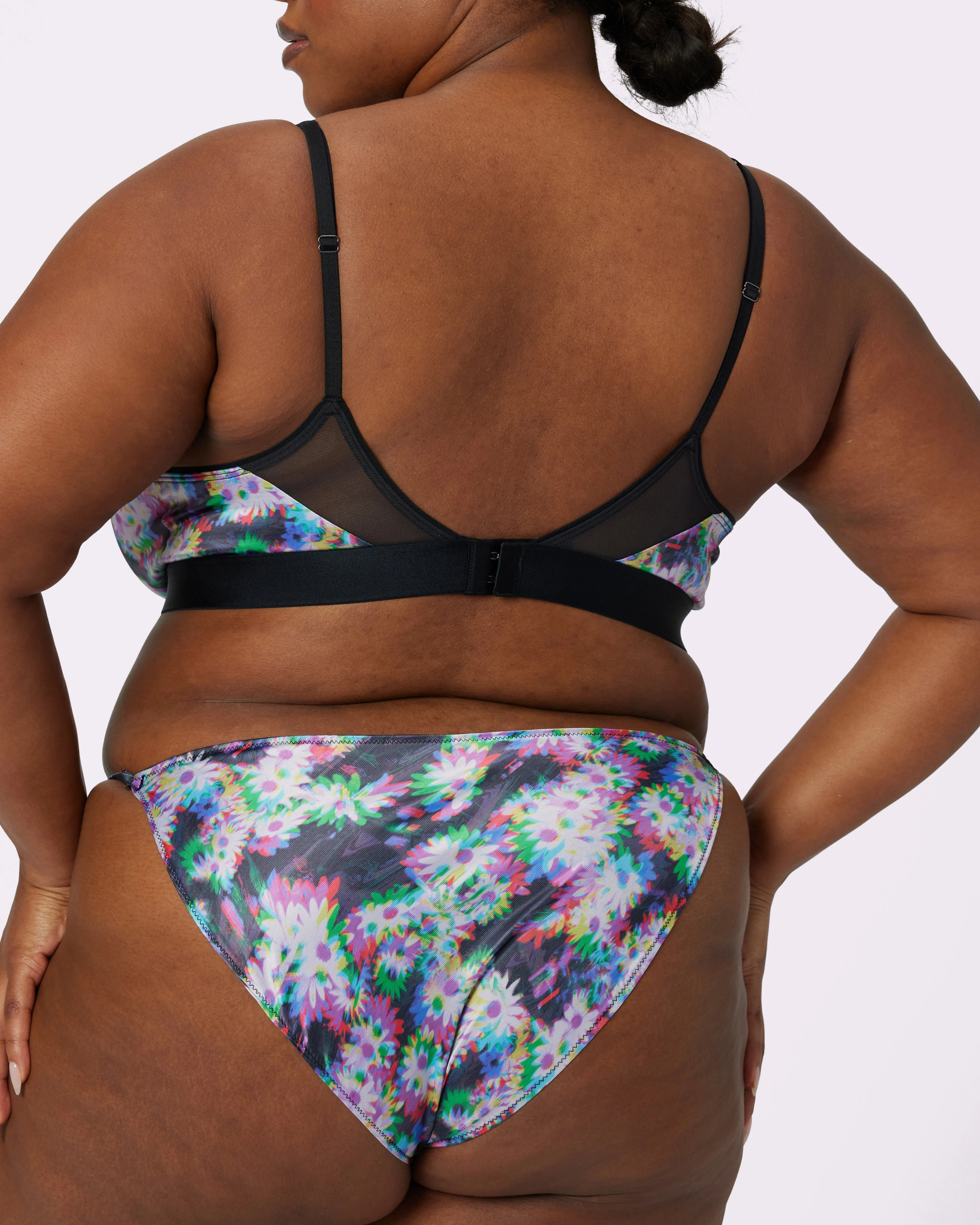 Sheer Radiance Triangle Bralette | Glow Satin | Archive (Technobloom) sold by Parade product image thumbnail 5