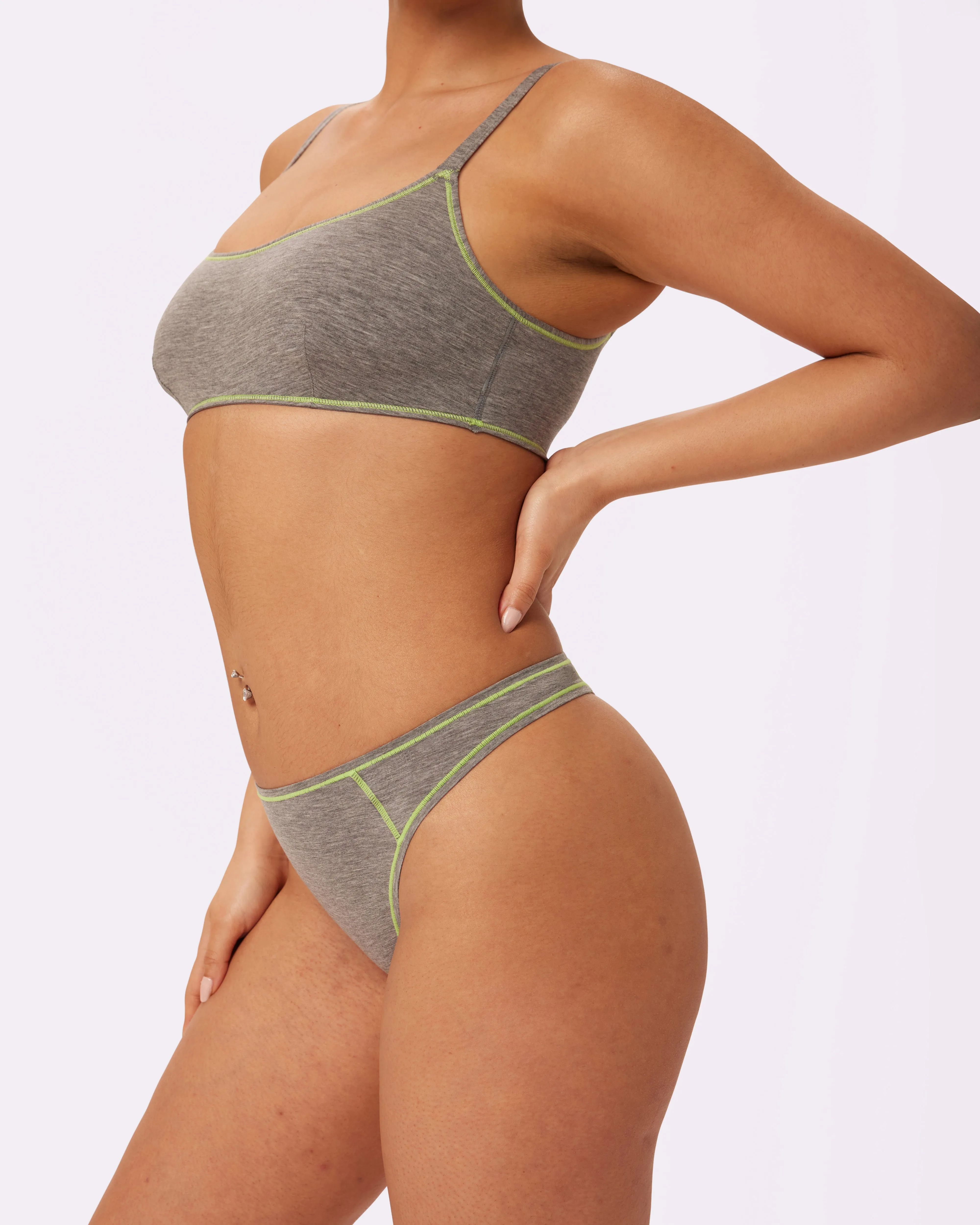 Ultra-Flattering High Rise Thong | New:Cotton | Archive (Thunder Pop) sold by Parade product image thumbnail 3