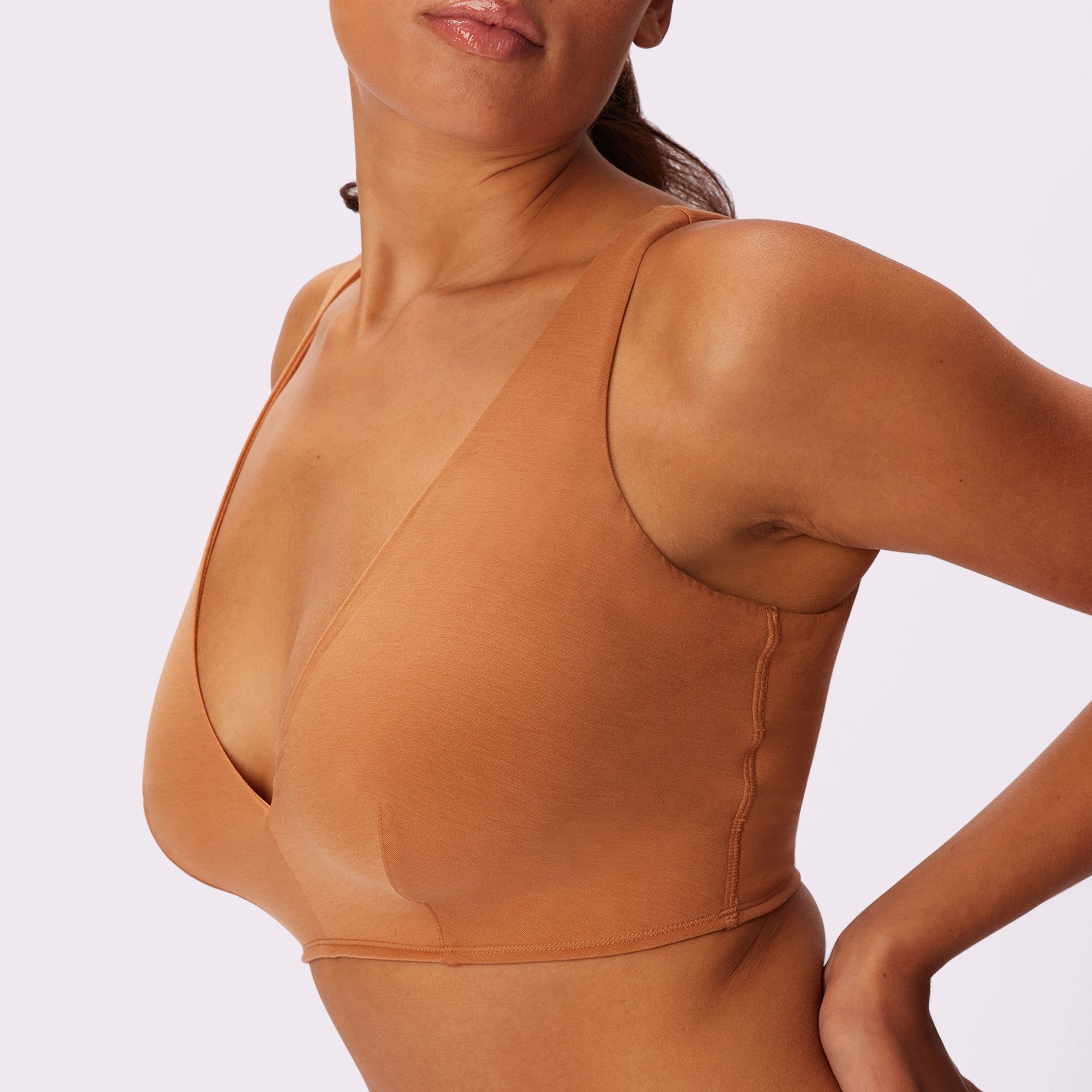XS Plunge Bralette | New:Cotton | Archive (Toast) sold by Parade product image thumbnail 2