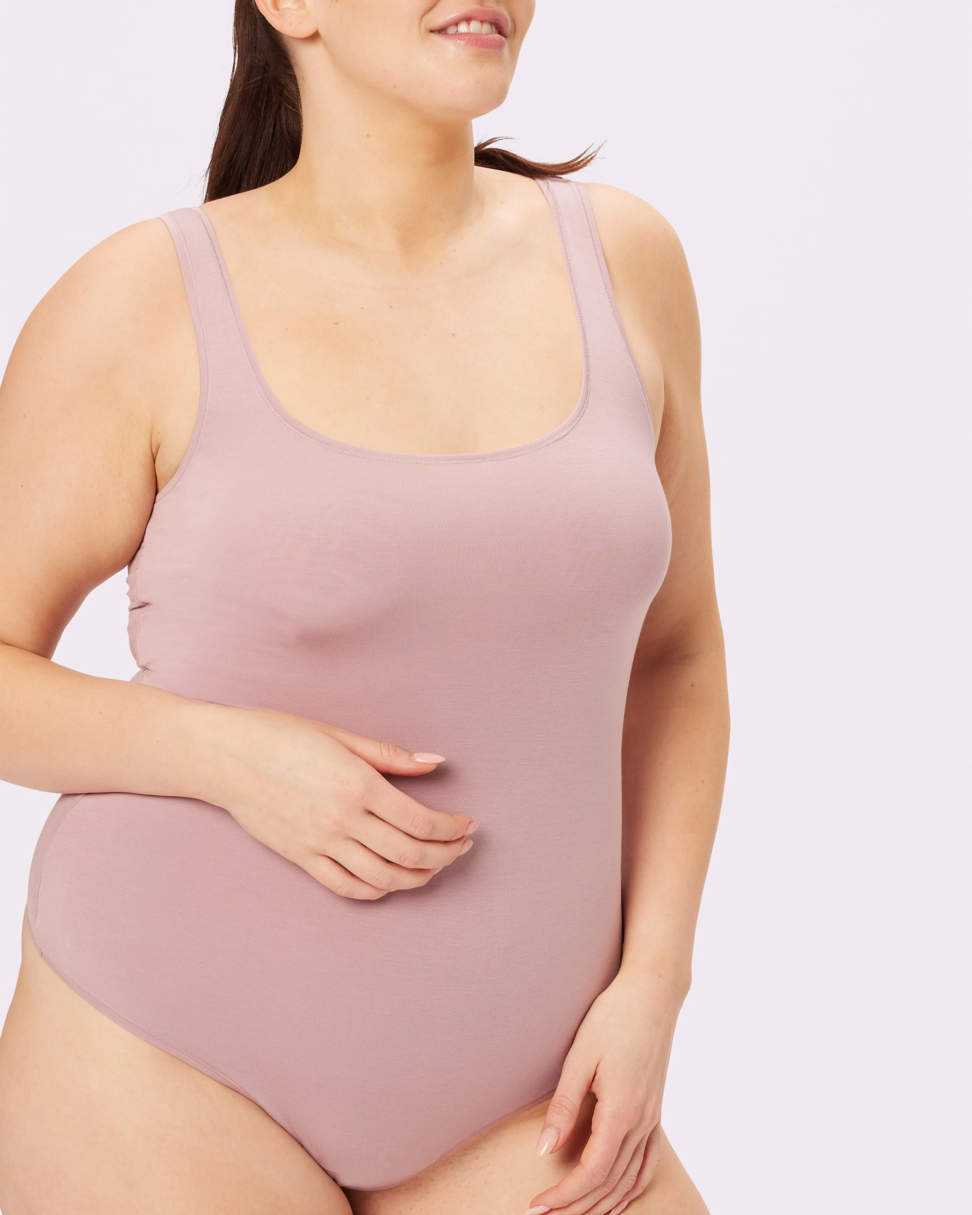 Vintage Fit Bodysuit | New:Cotton (Dusty Rose) sold by Parade product image thumbnail 4