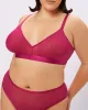 Triangle Bralette | Silky Mesh | Archive (Maraschino) sold by Parade