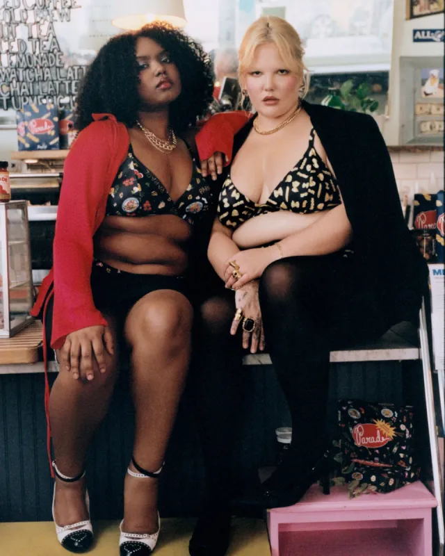 Luminous Glow Triangle Bralette | Glow Satin (Dinner Party) sold by Parade