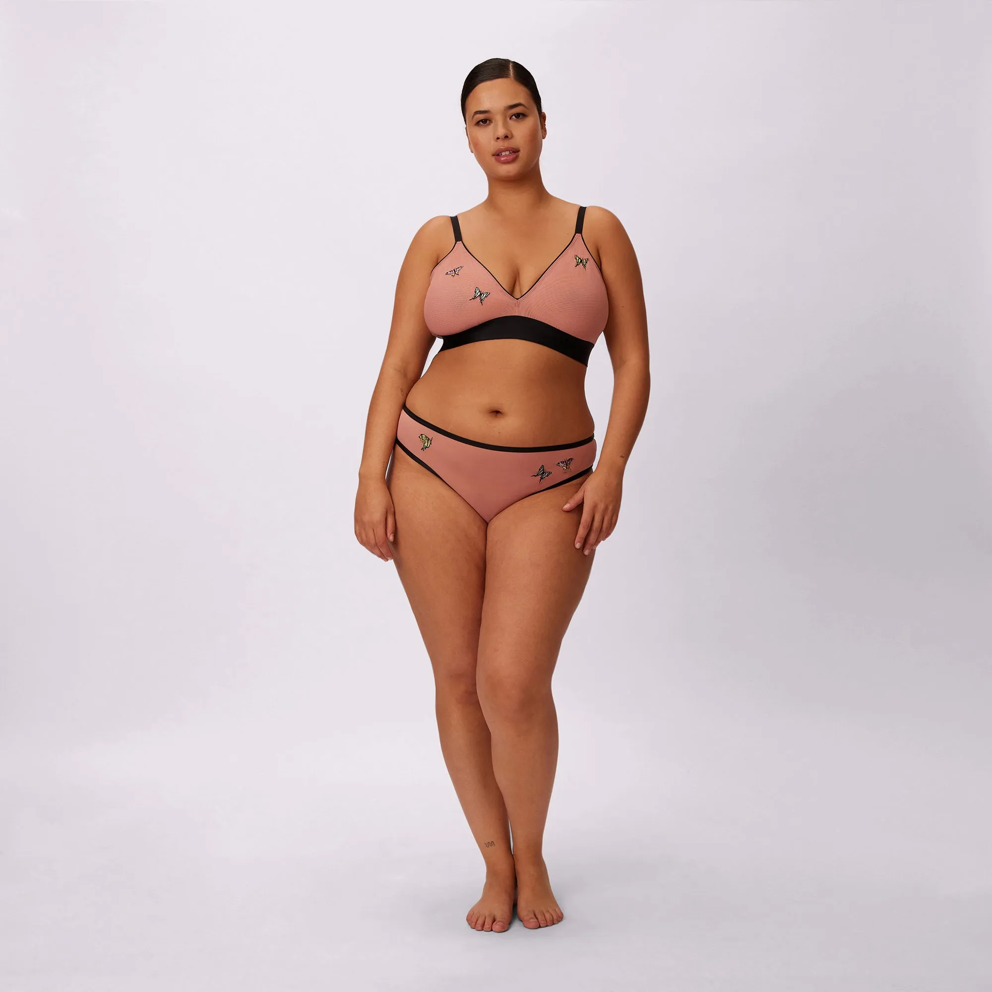 High Rise Cheeky | Silky Mesh | Archive (Hot Honey Butterfly) sold by Parade product image thumbnail 4