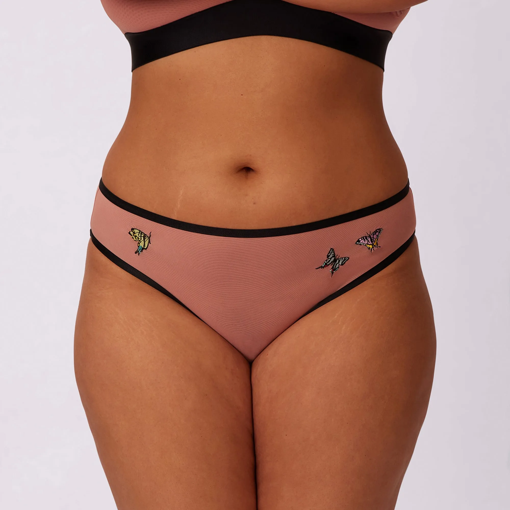 High Rise Cheeky | Silky Mesh | Archive (Hot Honey Butterfly) sold by Parade product image thumbnail 3