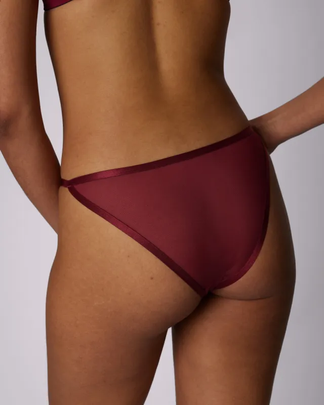 String Cheeky | Silky Mesh | Archive (Lambrusco) sold by Parade